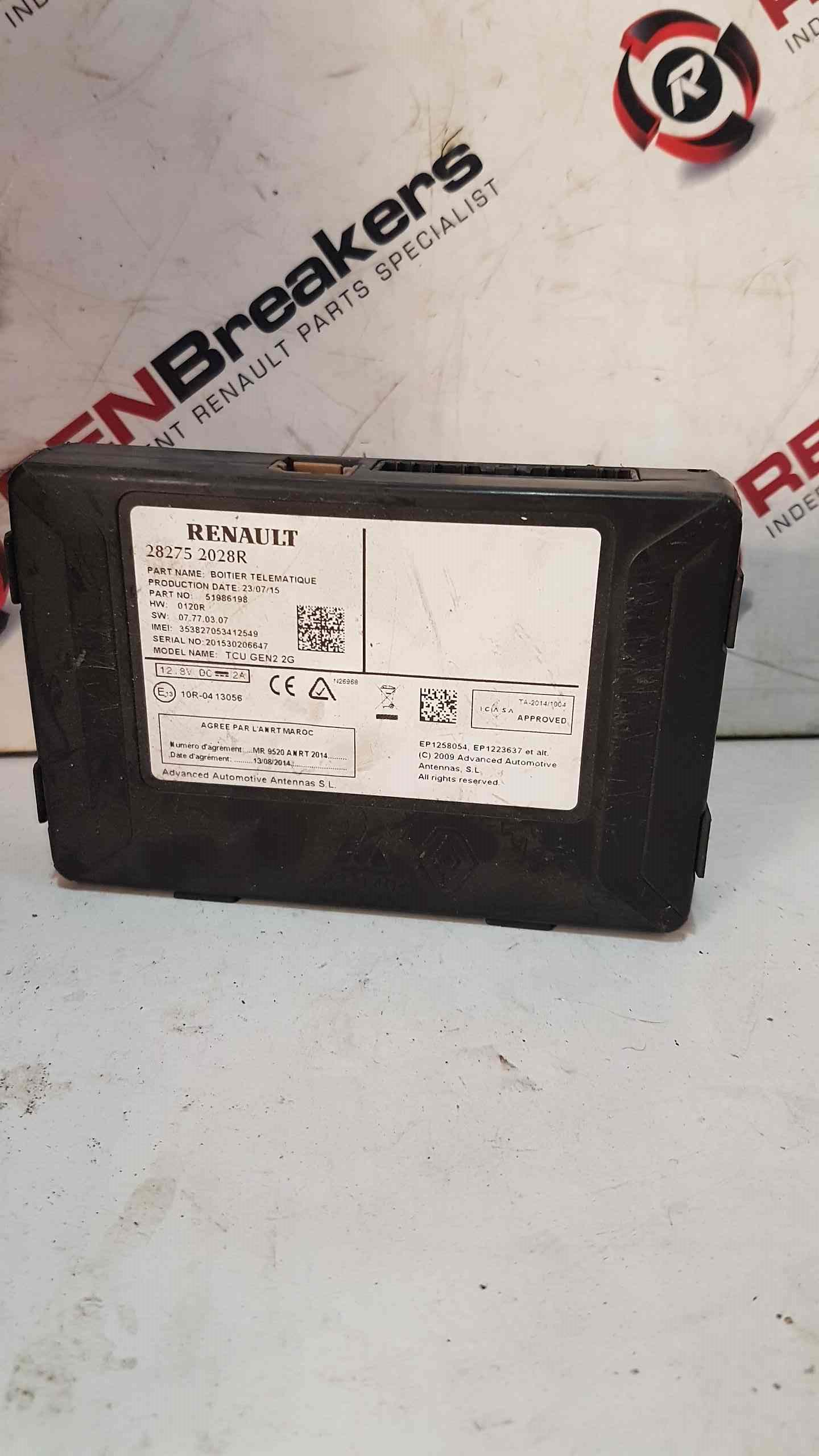 Renault Kadjar MK1 2015-2018 ECU Phone Telephone Control 282752028R