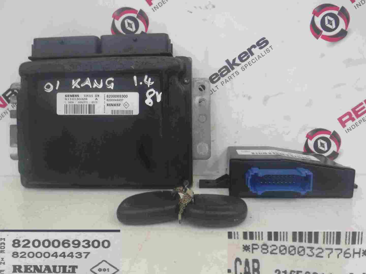 Renault Kangoo 1993-2003 1.4 8v ECU SET UCH BCM Immobiliser + 2 Key Fobs