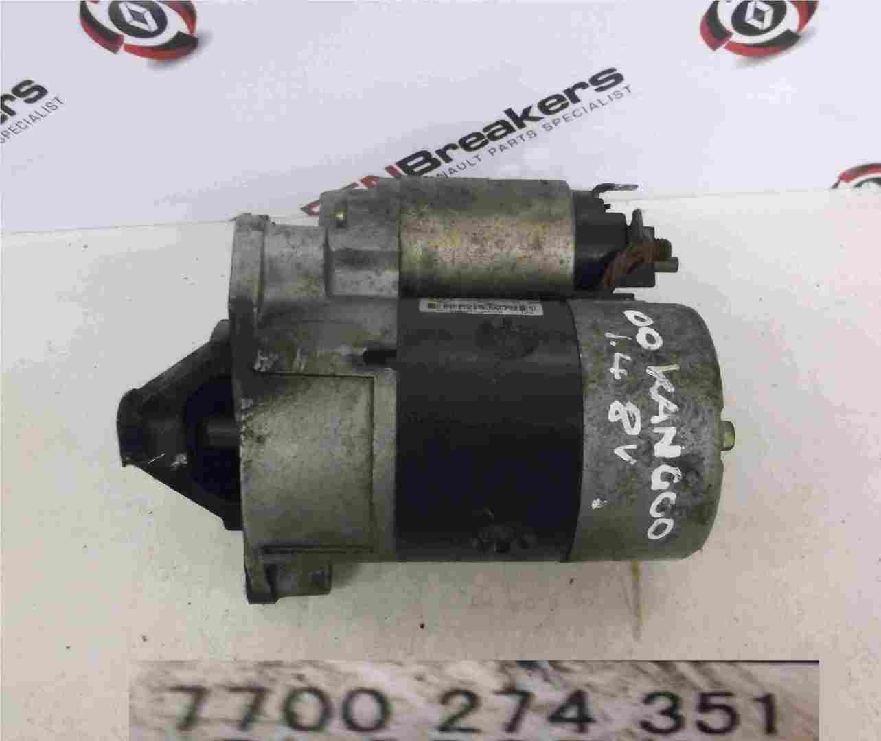 Renault Kangoo 1993-2003 1.4 8v Starter Motor Starting E7J 635