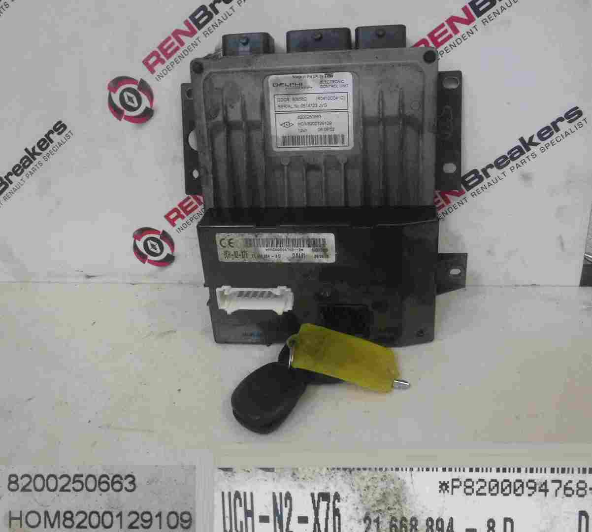 Renault Kangoo 1993-2003 1.5 dCi ECU SET UCH BCM Immobiliser + Key Fob