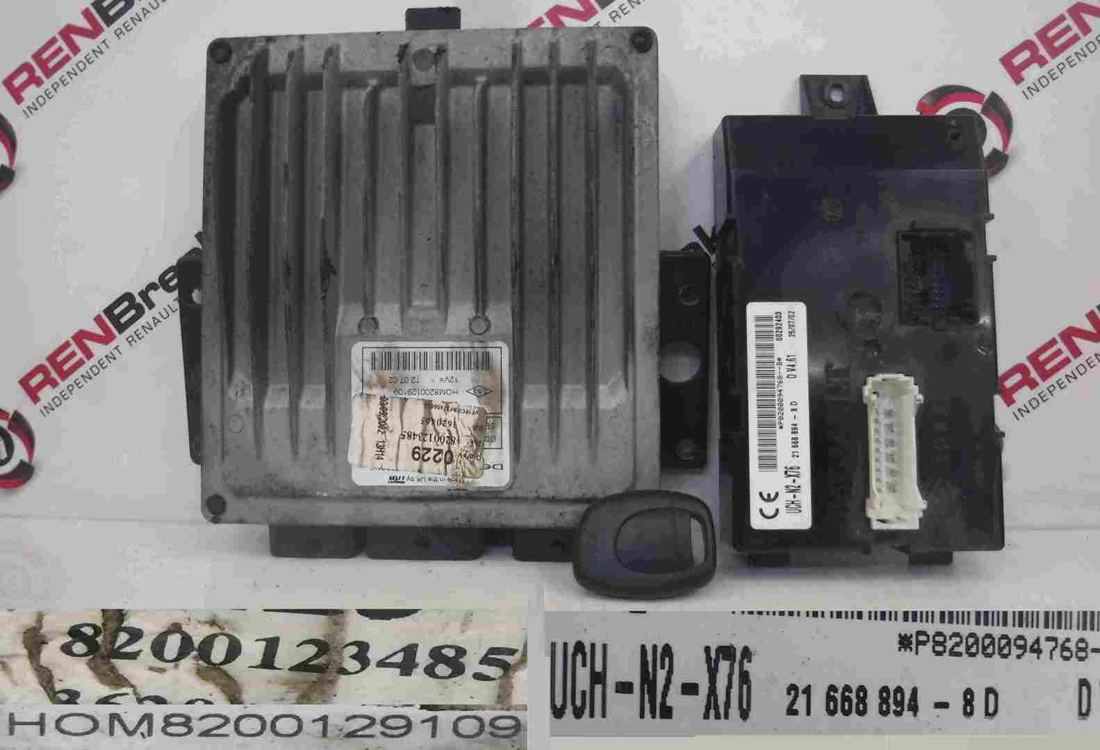 Renault Kangoo 1993-2003 1.5 dCi ECU SET UCH BCM Immobiliser + Key Fob