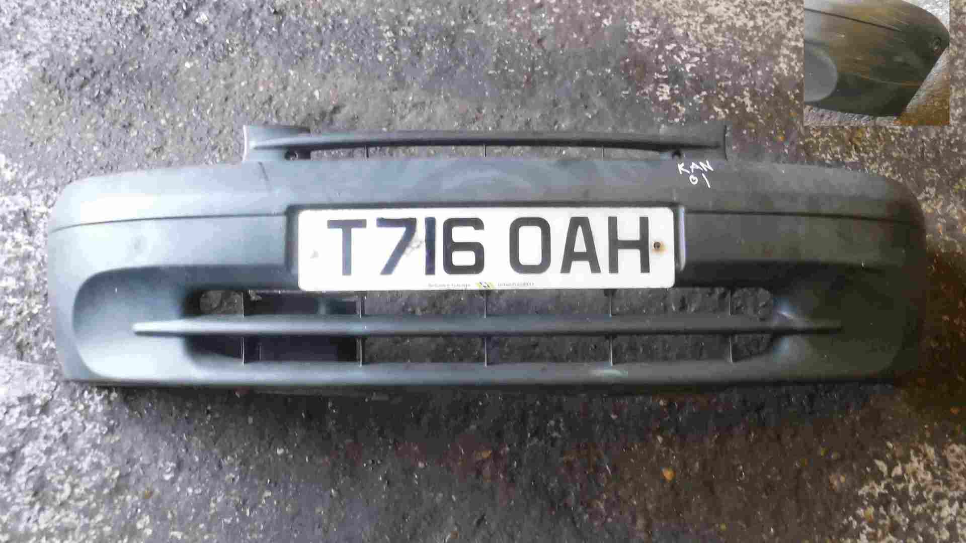 Renault Kangoo 1993-2003 Front Bumper Plain Black