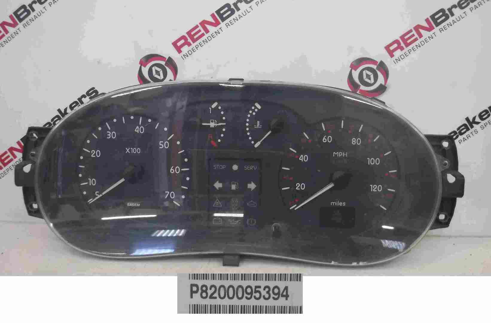 Renault Kangoo 1993-2003 Instrument Panel Dials Gauges Clocks 62K 8200095394