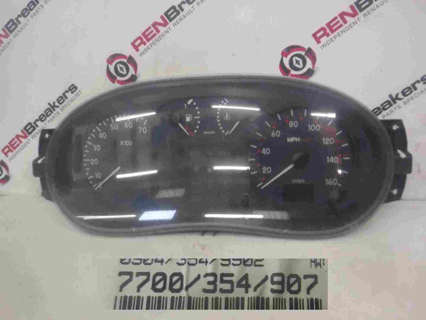 Renault Kangoo 1993-2003 Instrument Panel Dials Gauges Clocks 98K 7700354907