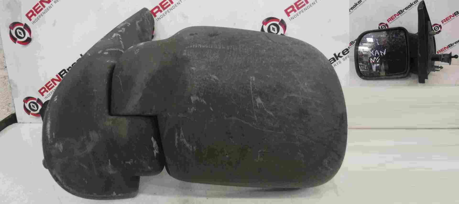 Renault Kangoo 1993-2003 Passenger NS Wing Mirror Plain Black Manual