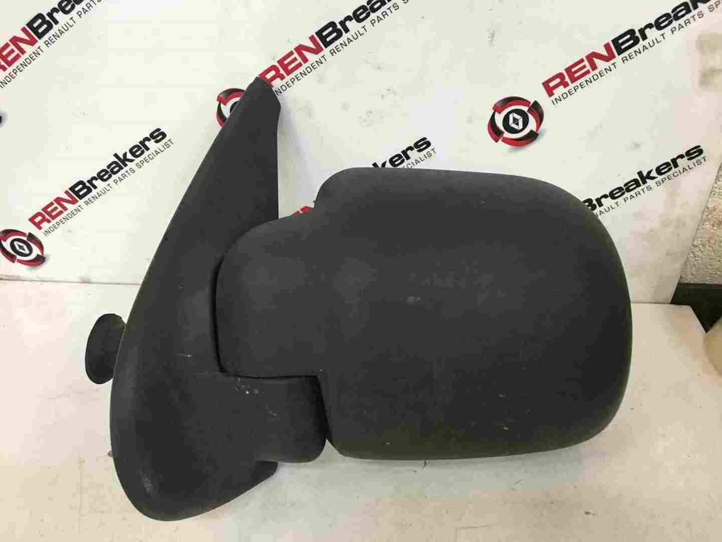 Renault Kangoo 1993-2003 Passenger NS Wing Mirror Plain Black Manual