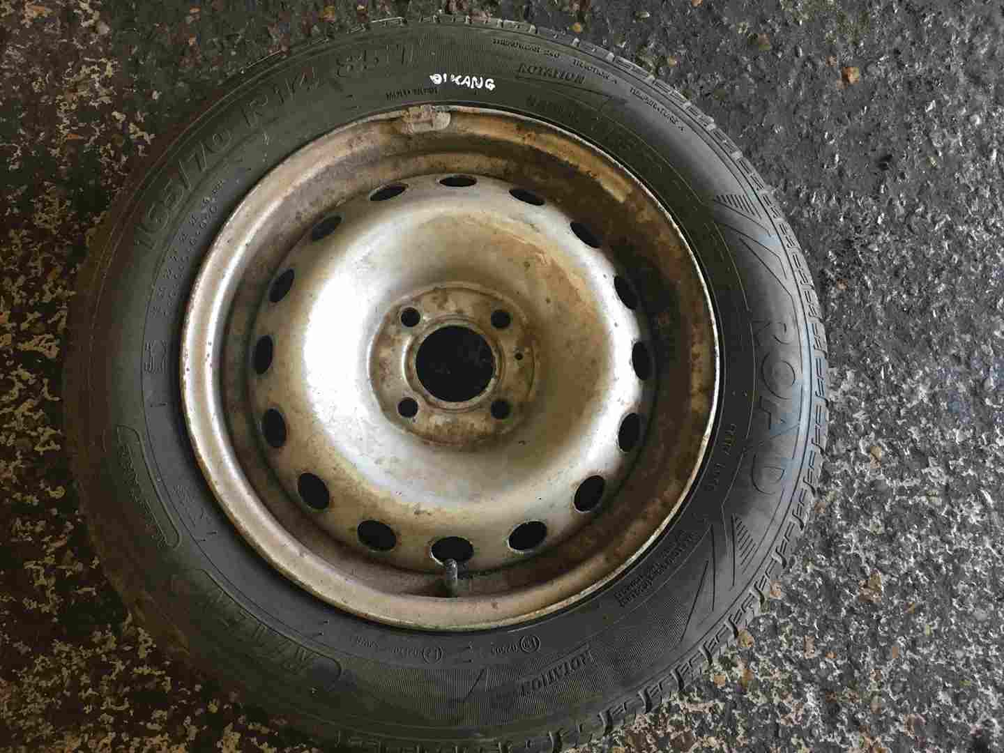 Renault Kangoo 1992-2007 Steel Wheel Rim   Tyre 165 70 14 6mm Tread