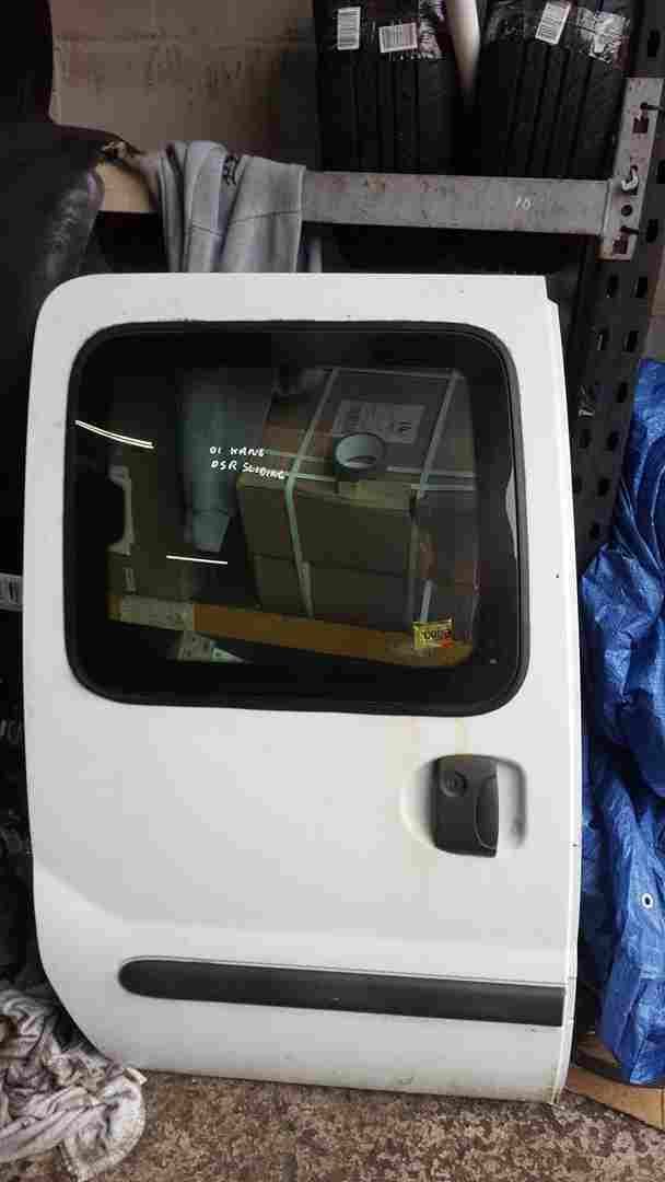 Renault Kangoo 1997-2003 Drivers Os Sliding Door White D389