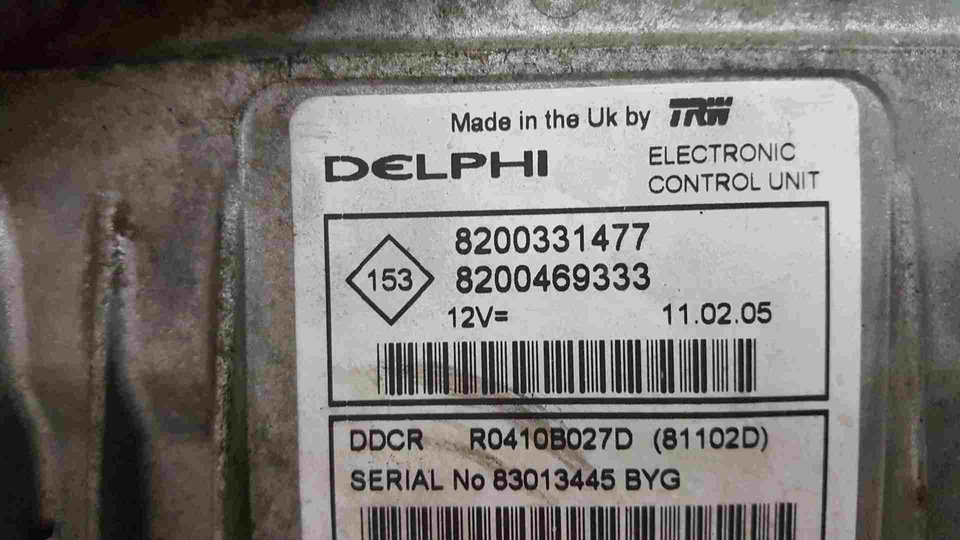 Thumb 2 Renault Kangoo 2003-2007 1.5 Dci ECU SET UCH BCM Immobiliser + Key Fob