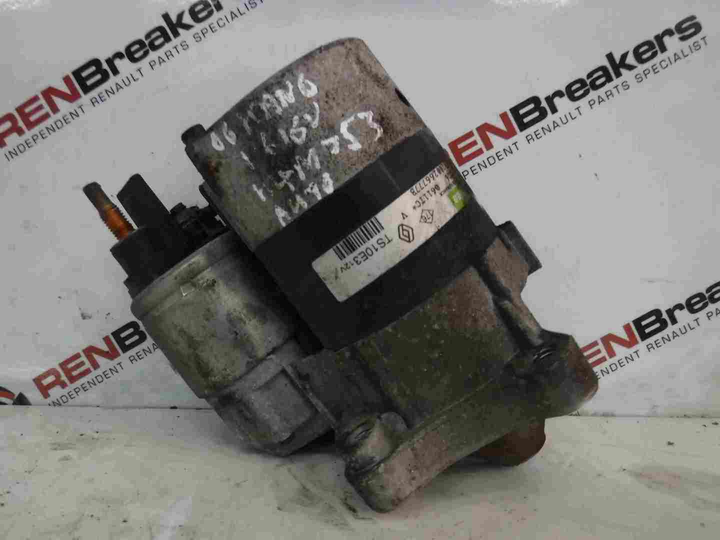 Renault Kangoo 2003-2007 1.6 16v Starter Motor Starting 8200266777