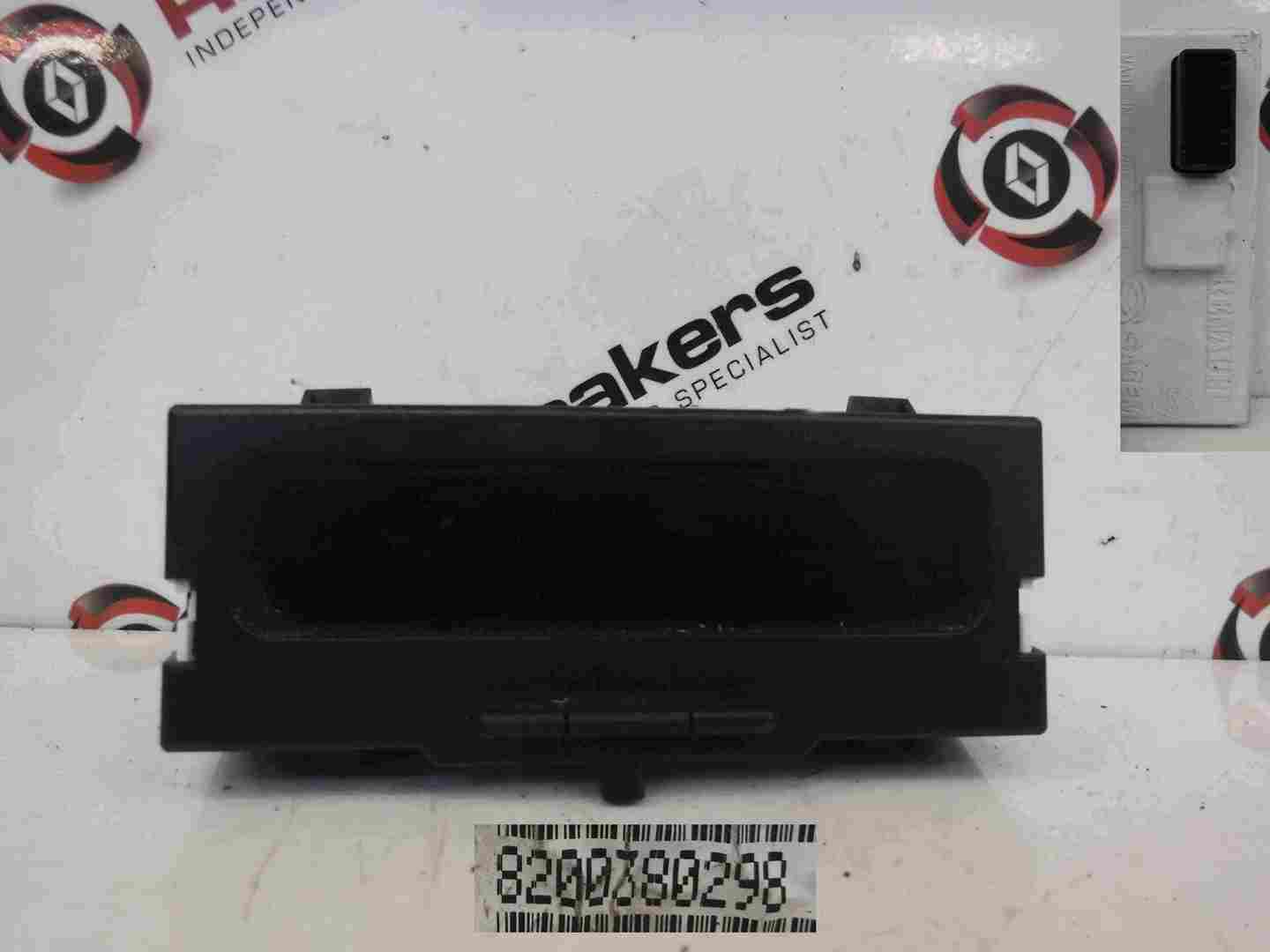 Renault Kangoo 2003-2007 Display Temperature Centre Clocks 8200380298 