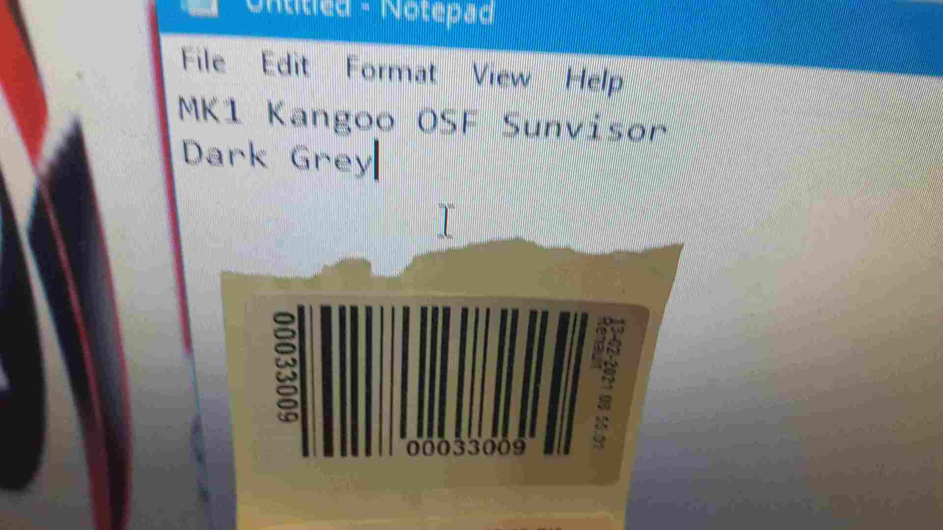 Thumb 2 Renault Kangoo 2003-2007 Drivers OSF Front Sun Visor Dark Grey
