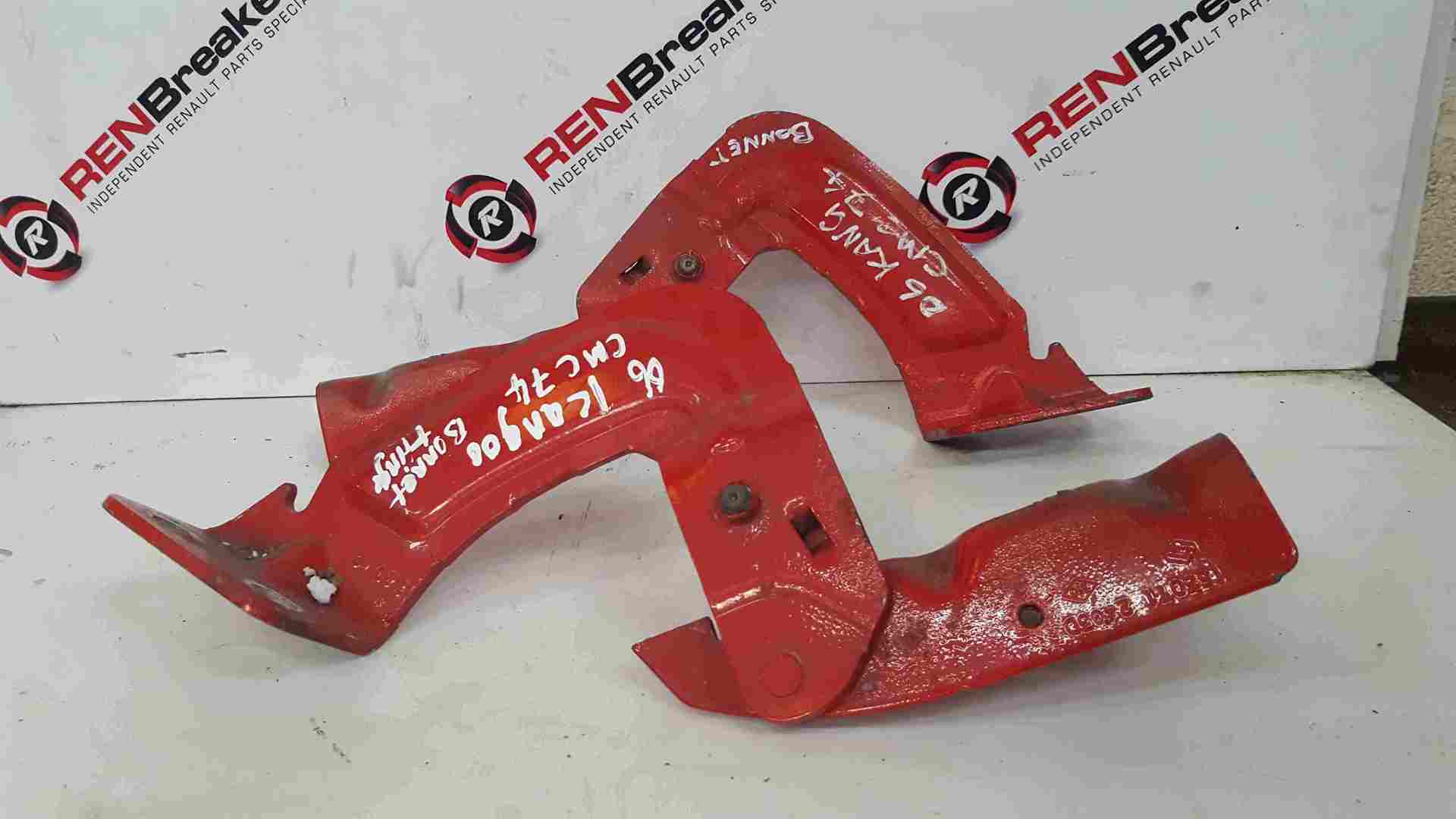 Renault Kangoo 2003-2007 Front Bonnet Hinges Red CMC74 Pair
