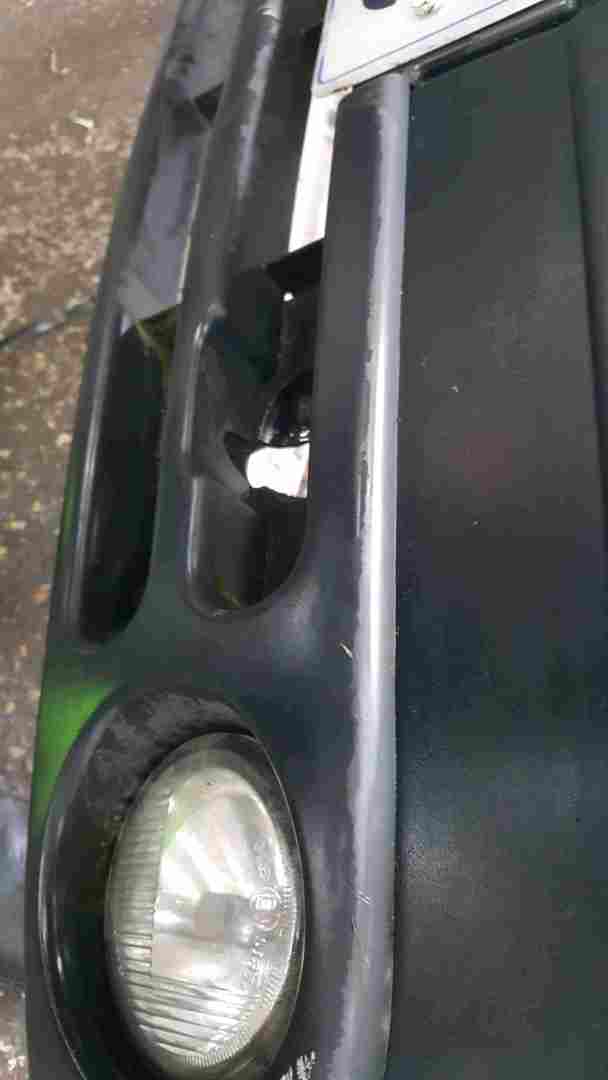 Thumb 4 Renault Kangoo 2003-2007 Front Bumper Plain Black