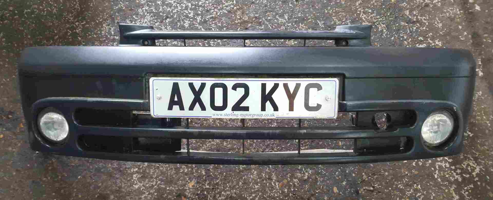 Thumb 5 Renault Kangoo 2003-2007 Front Bumper Plain Black