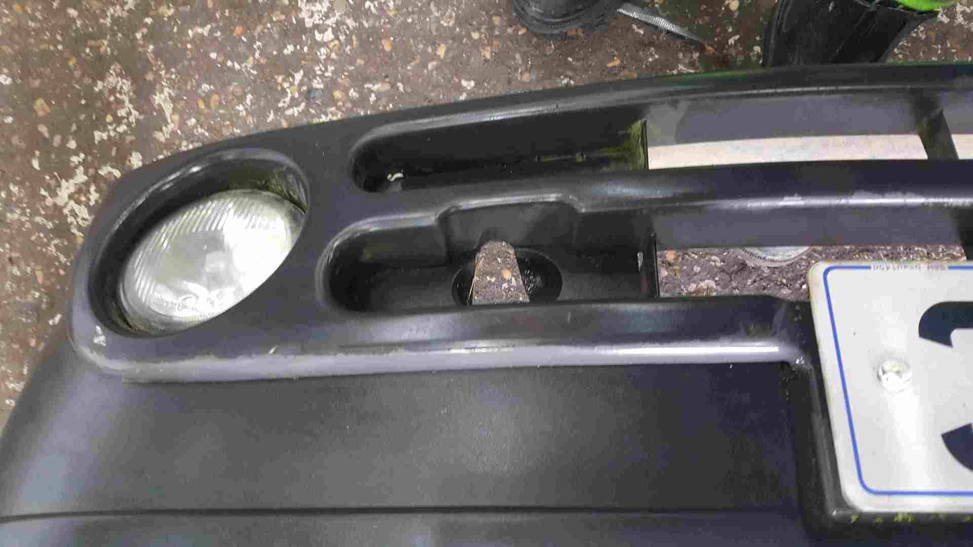 Renault Kangoo 2003-2007 Front Bumper Plain Black