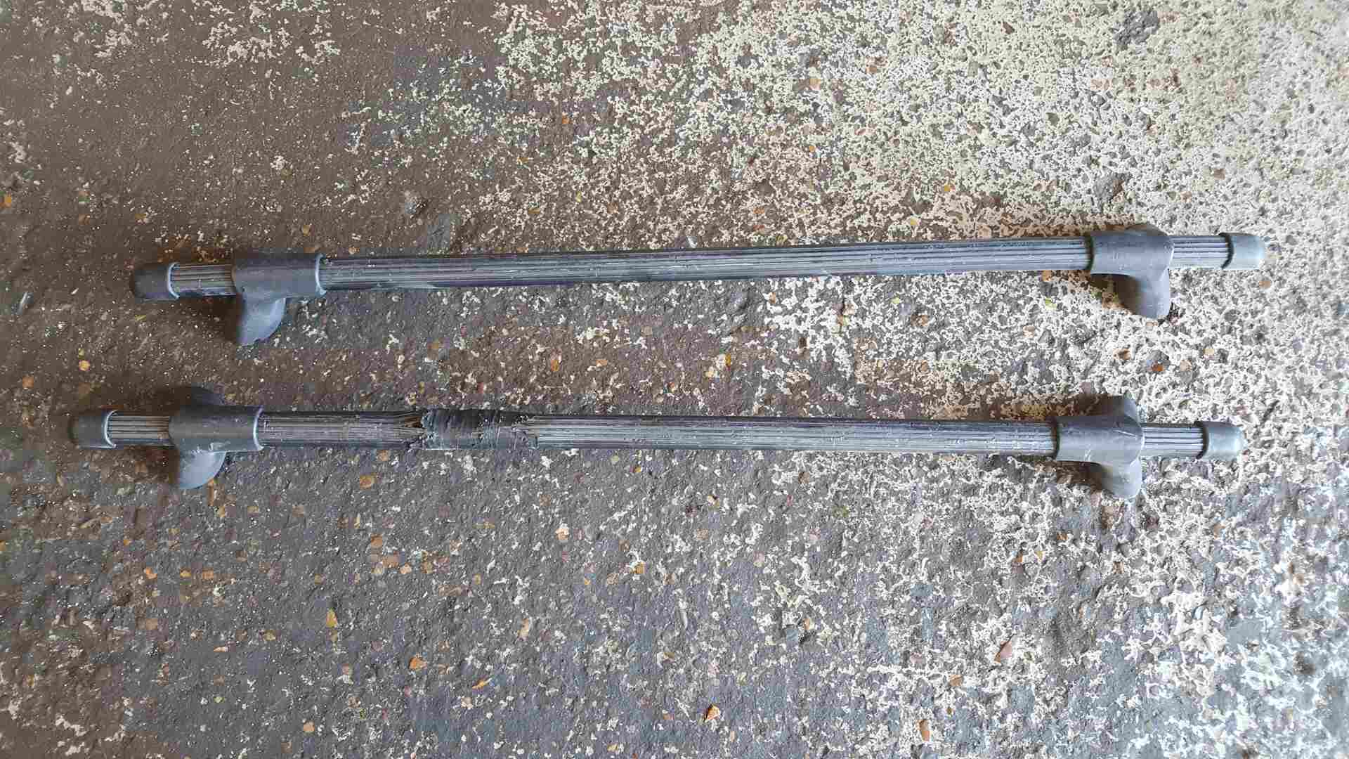 Renault Kangoo 2003-2007 MPV Roof Rack Cross Bars Damaged Genuine