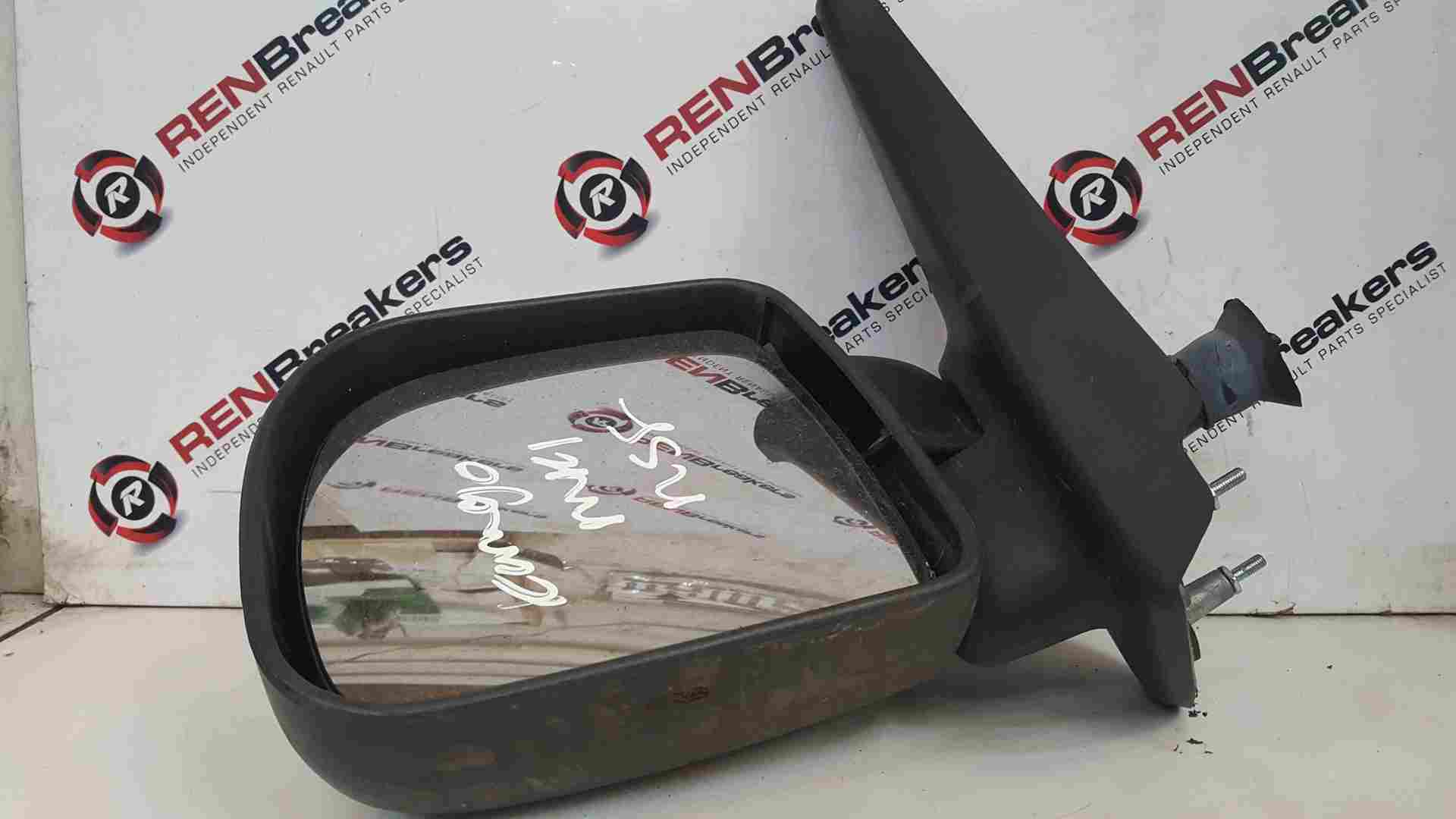 Thumb 2 Renault Kangoo 2003-2007 Passenger NS Wing Mirror Plain Black Manual