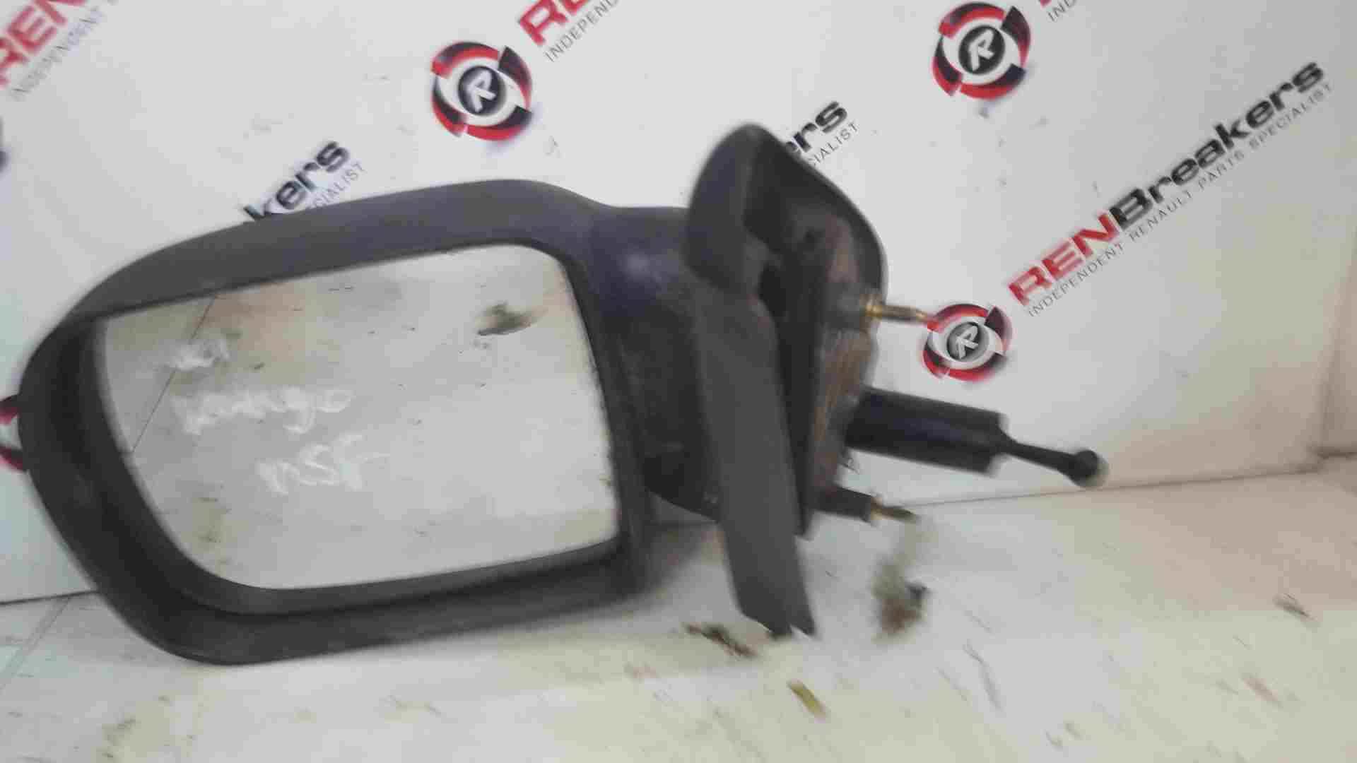 Thumb 2 Renault Kangoo 2003-2007 Passenger NS Wing Mirror Plain Manual Black
