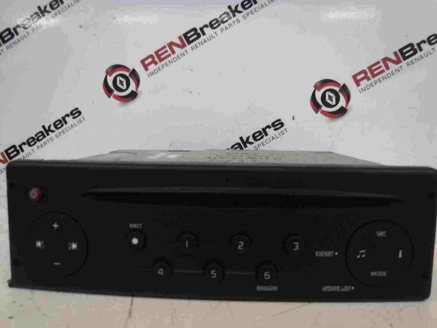 Renault Kangoo 2003-2007 Radio Cd Player Tuner List + Code