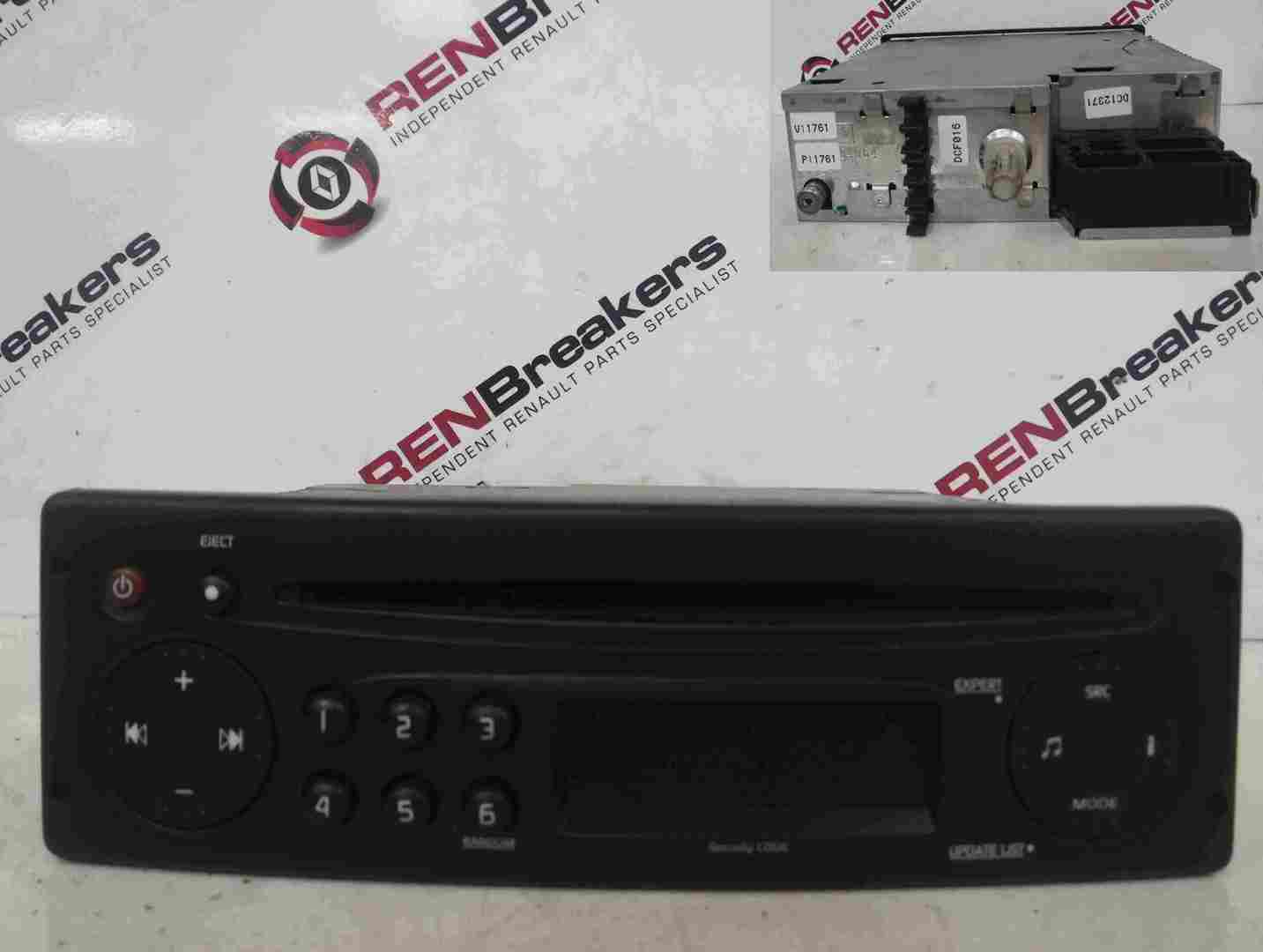 Renault Kangoo 2003-2007 Radio Cd Player UPDATE LIST + Code