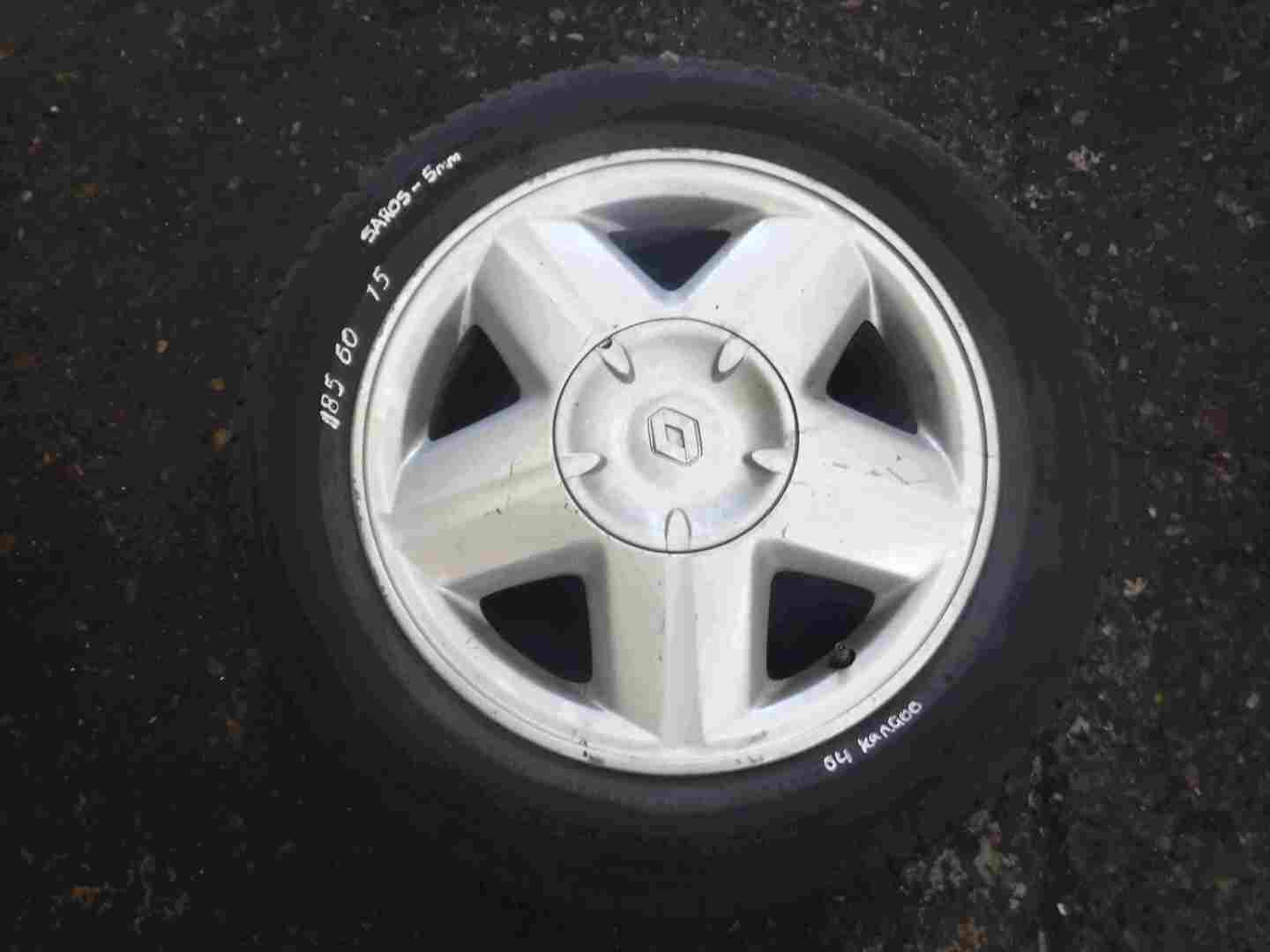 Renault Kangoo 2003-2007 Saros Alloy Wheel  Tyre 175 65 15 5mm
