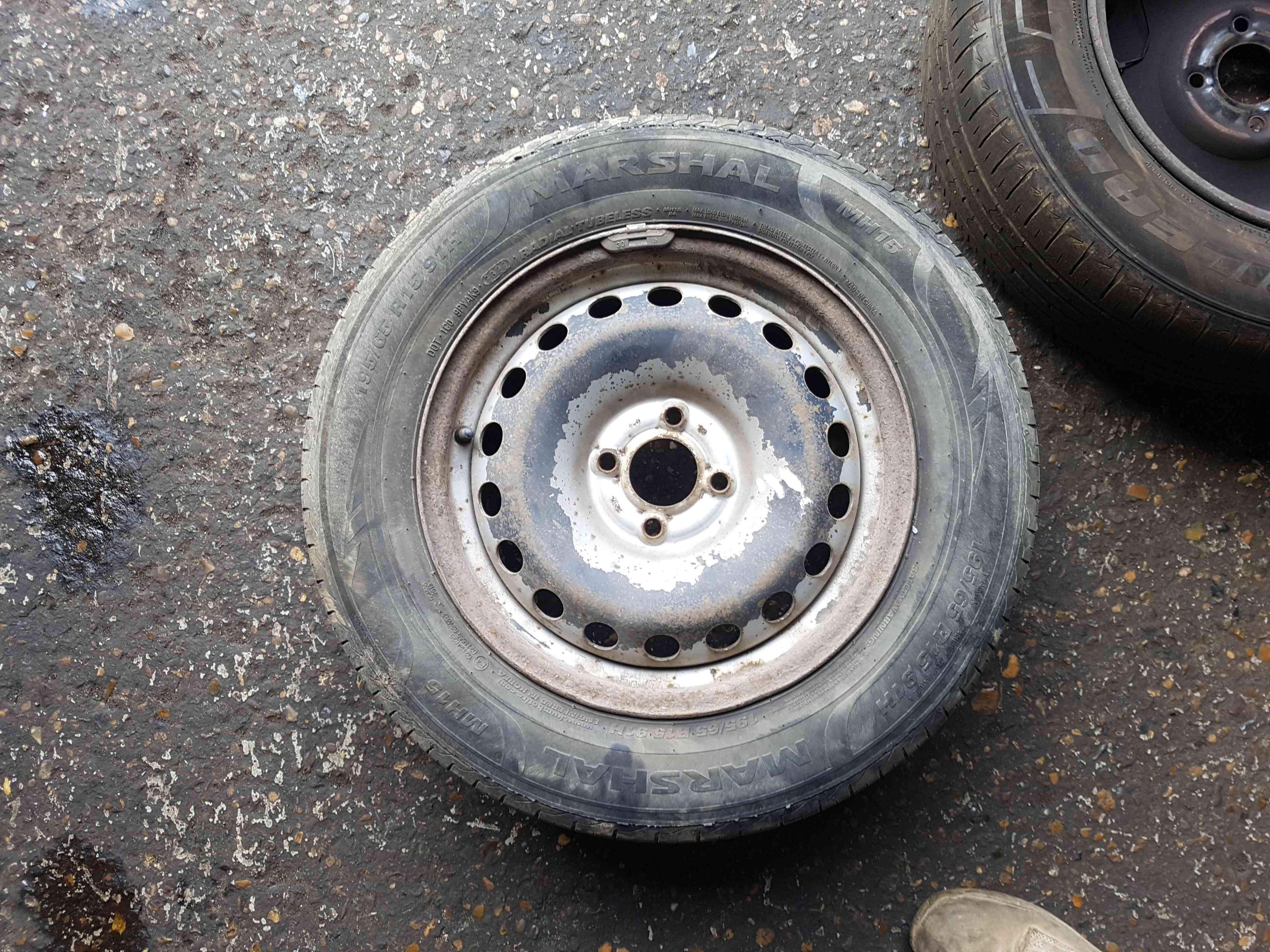 Renault Kangoo 2003-2007 Steel Wheel RIM + Tyre 195 65 15 5Mm 4 Stud 3/5