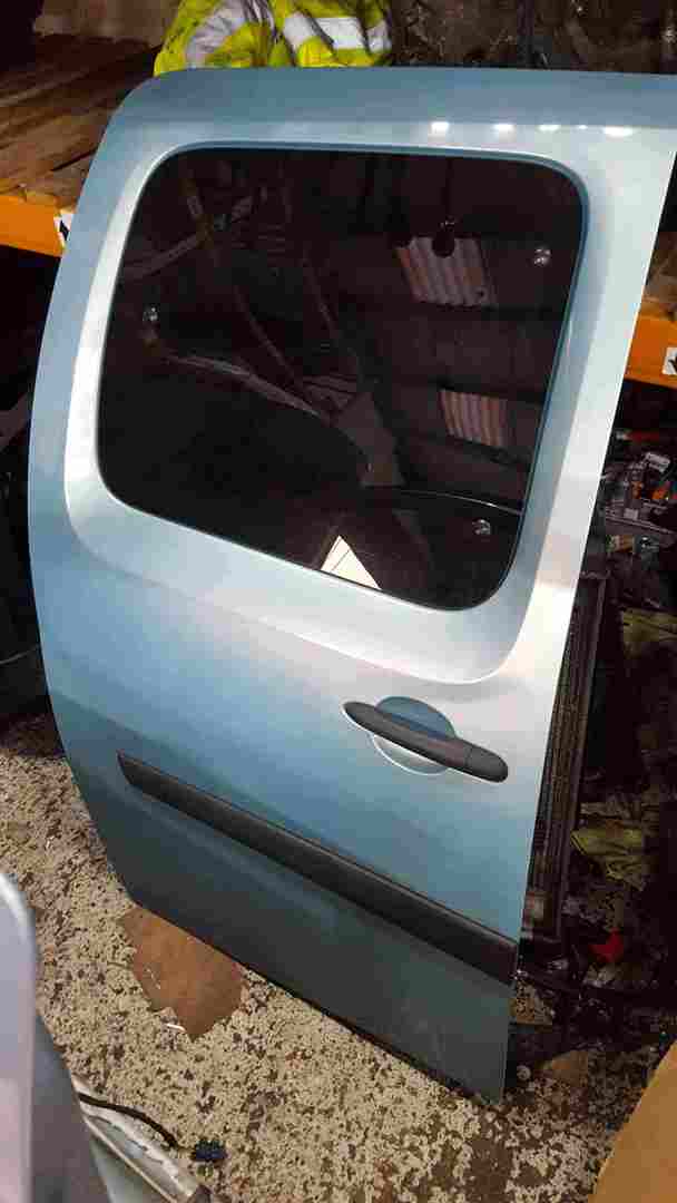 Renault Kangoo 2007-2013 Drivers OS Sliding Door Aqua Blue TERNP