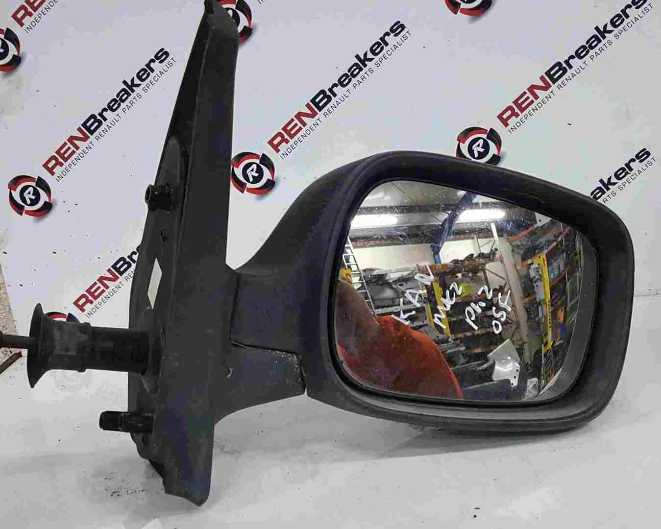 Renault Kangoo 2007-2013 Drivers OS Wing Mirror Plain Black Manual