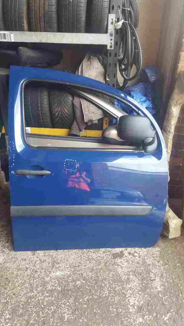 Renault Kangoo 2007-2013 Drivers OSF Front Door Blue ORNQ