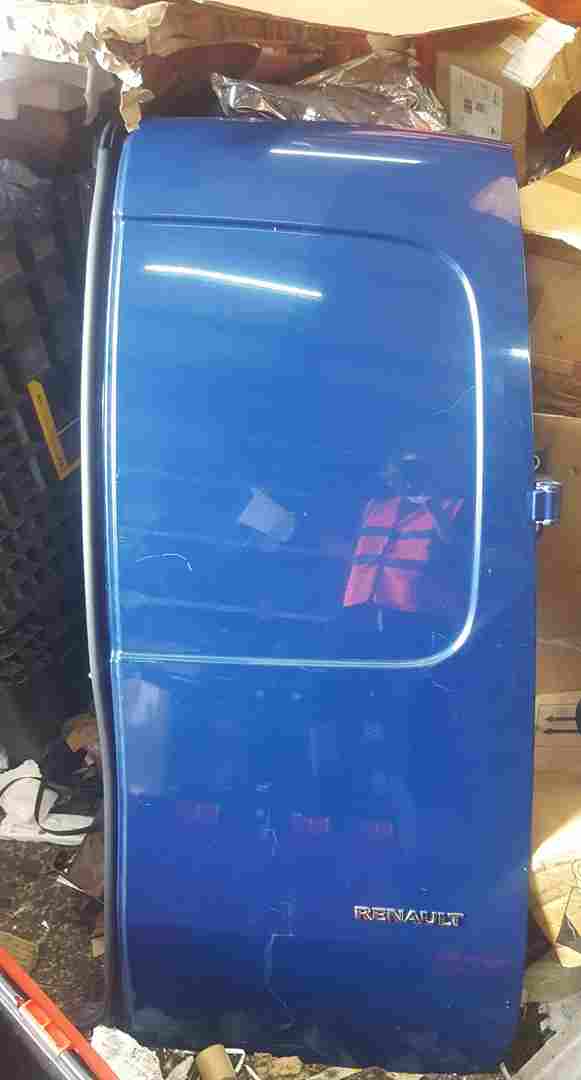 Renault Kangoo 2007-2013 Drivers OSR Rear Barn Door Blue ORNQ