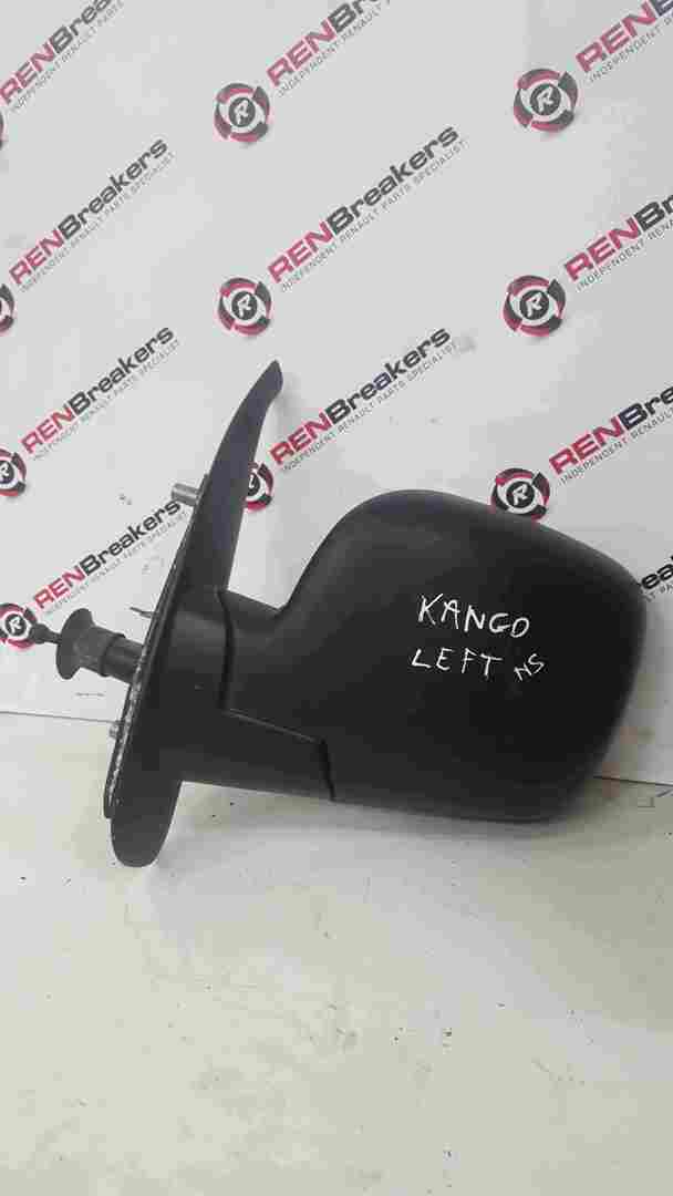 Renault Kangoo 2007-2013 Passenger NS Wing Mirror Plain Black Manual