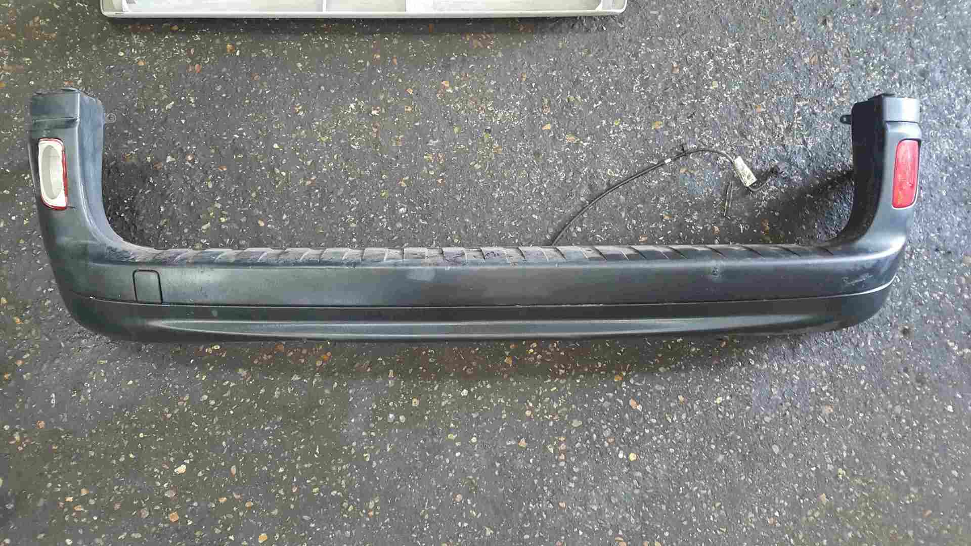 Renault Kangoo 2007-2013 Rear Bumper Plain Black