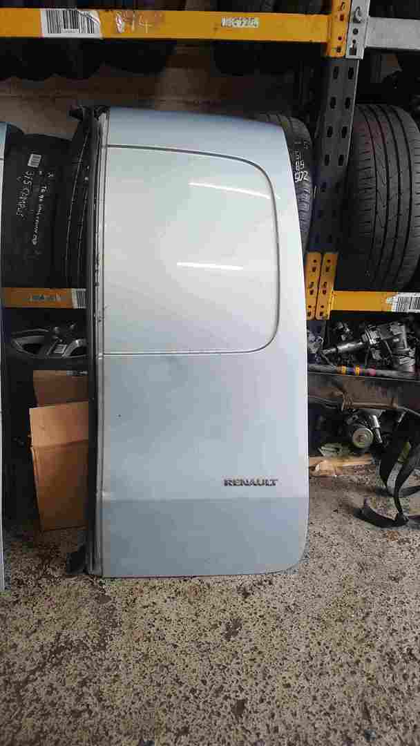 Renault Kangoo 2007-2017 Drivers OSR Rear Barn Door Silver TEB64