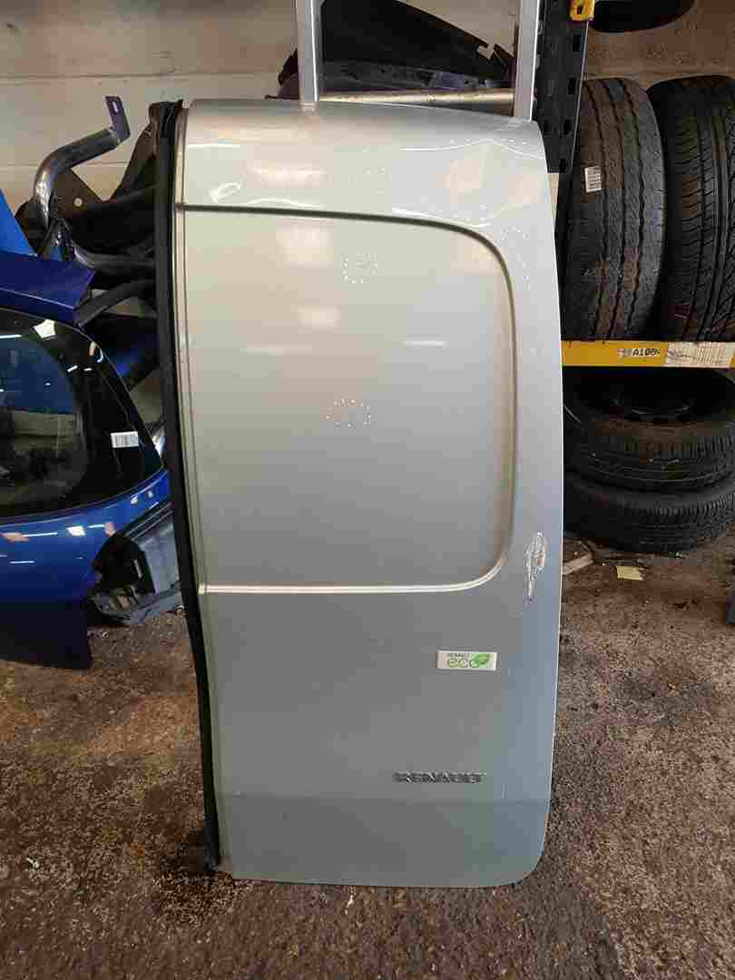 Renault Kangoo 2007-2017 Drivers OSR Rear Barn Door Silver Teb64