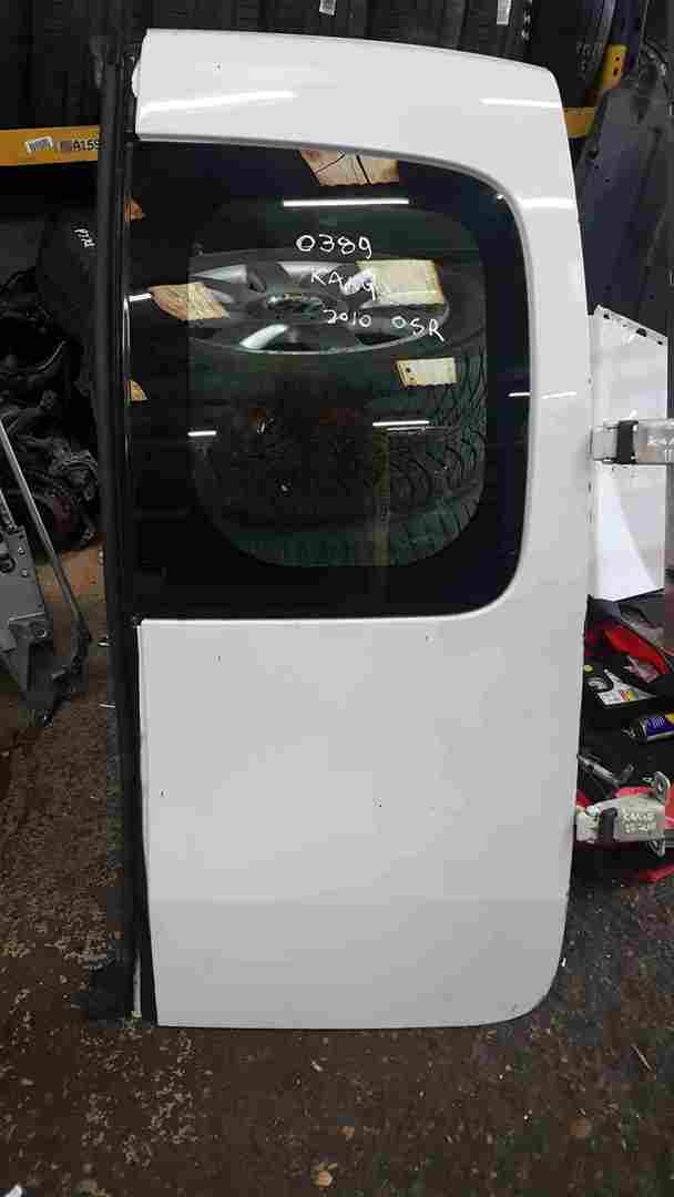 Renault Kangoo 2007-2017 Drivers OSR Rear Barn Door White O369