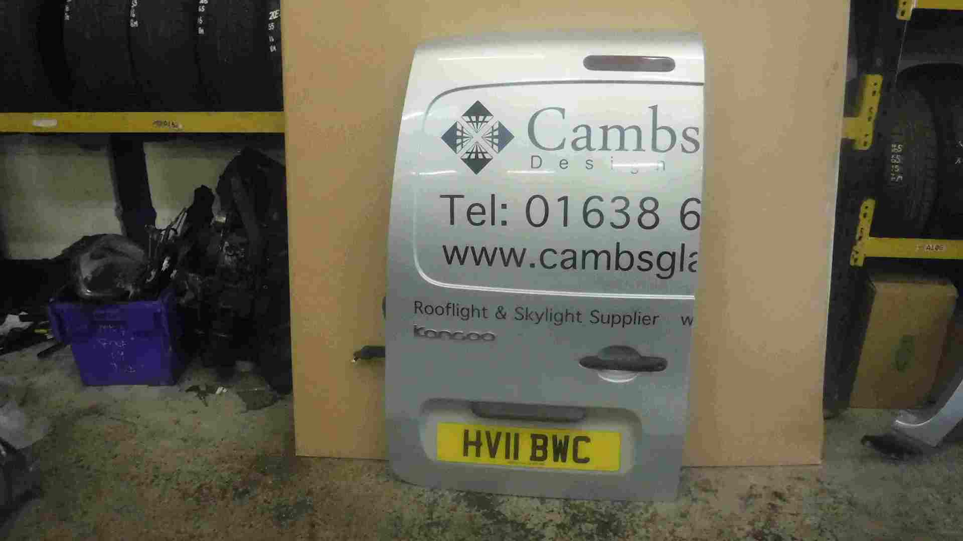 Renault Kangoo 2007-2017 Passenger NSR Rear Back Door Silver TEB65