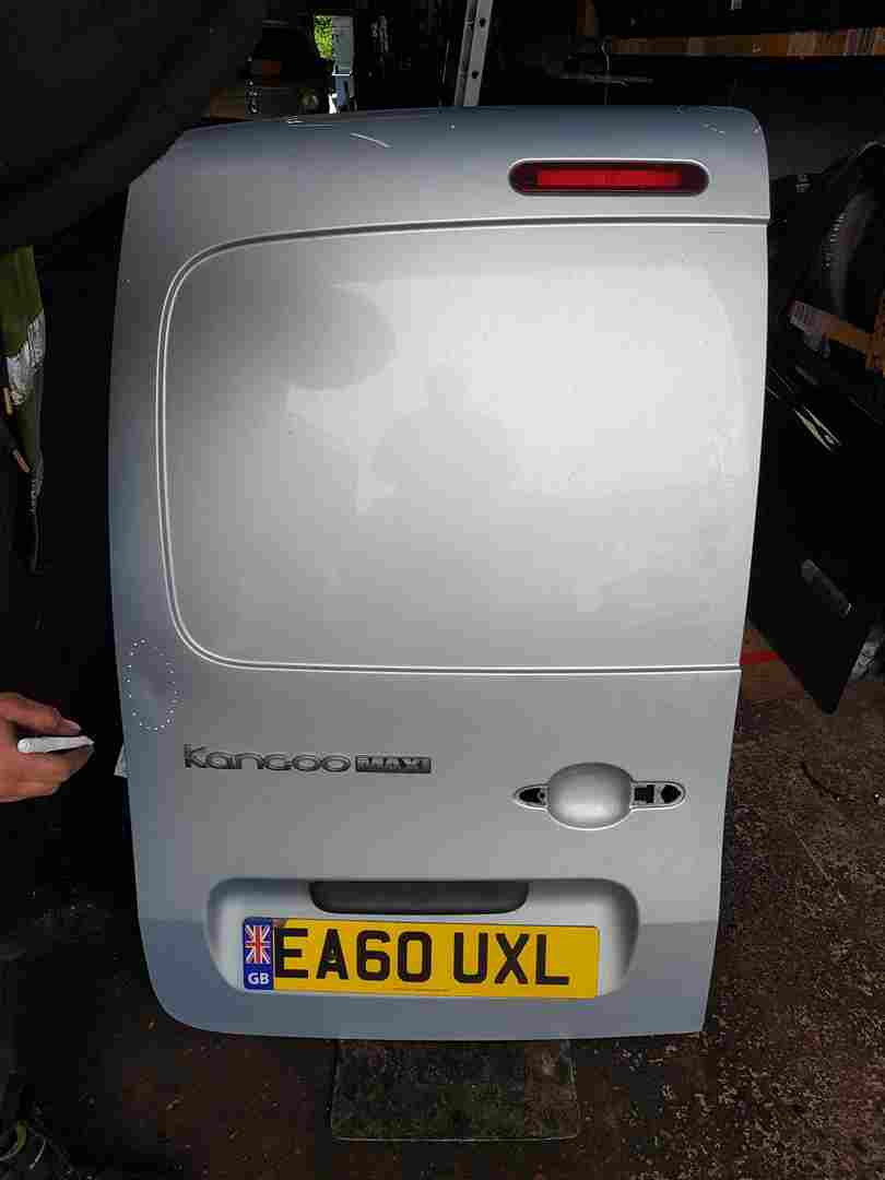 Renault Kangoo 2007-2017 Passenger NSR Rear Barn Door Silver Teb64