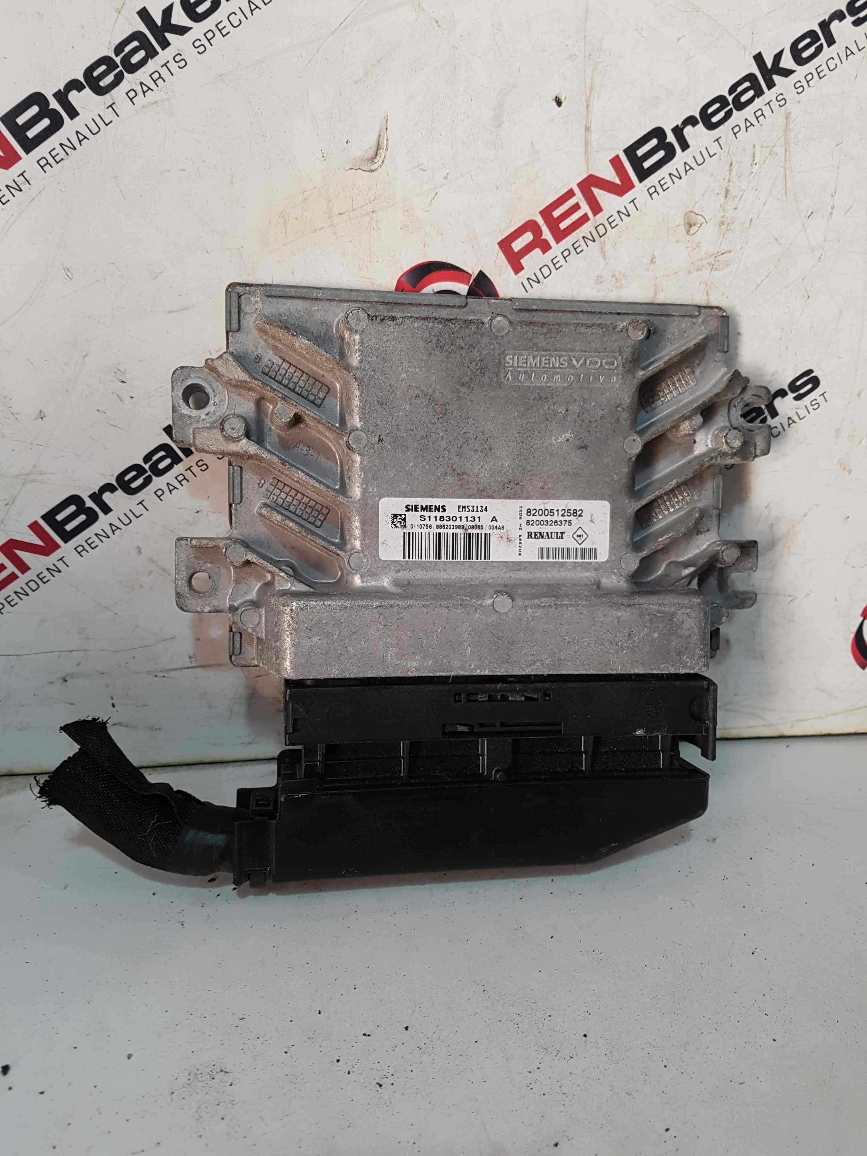 Thumb 3 Renault Kangoo MK1 2003-2007 Engine ECU Engine Control Unit 1.6 8200512582