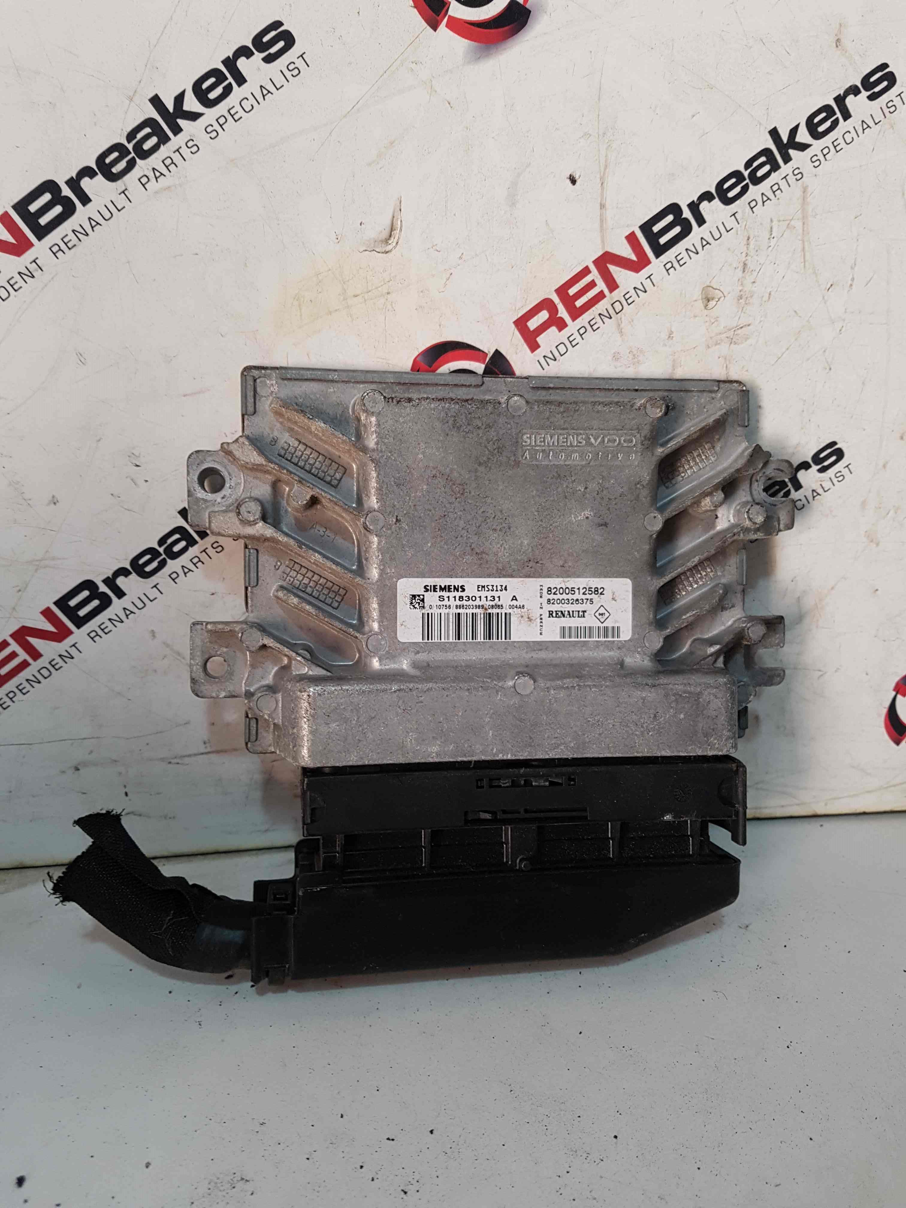 Renault Kangoo MK1 2003-2007 Engine ECU Engine Control Unit 1.6 8200512582
