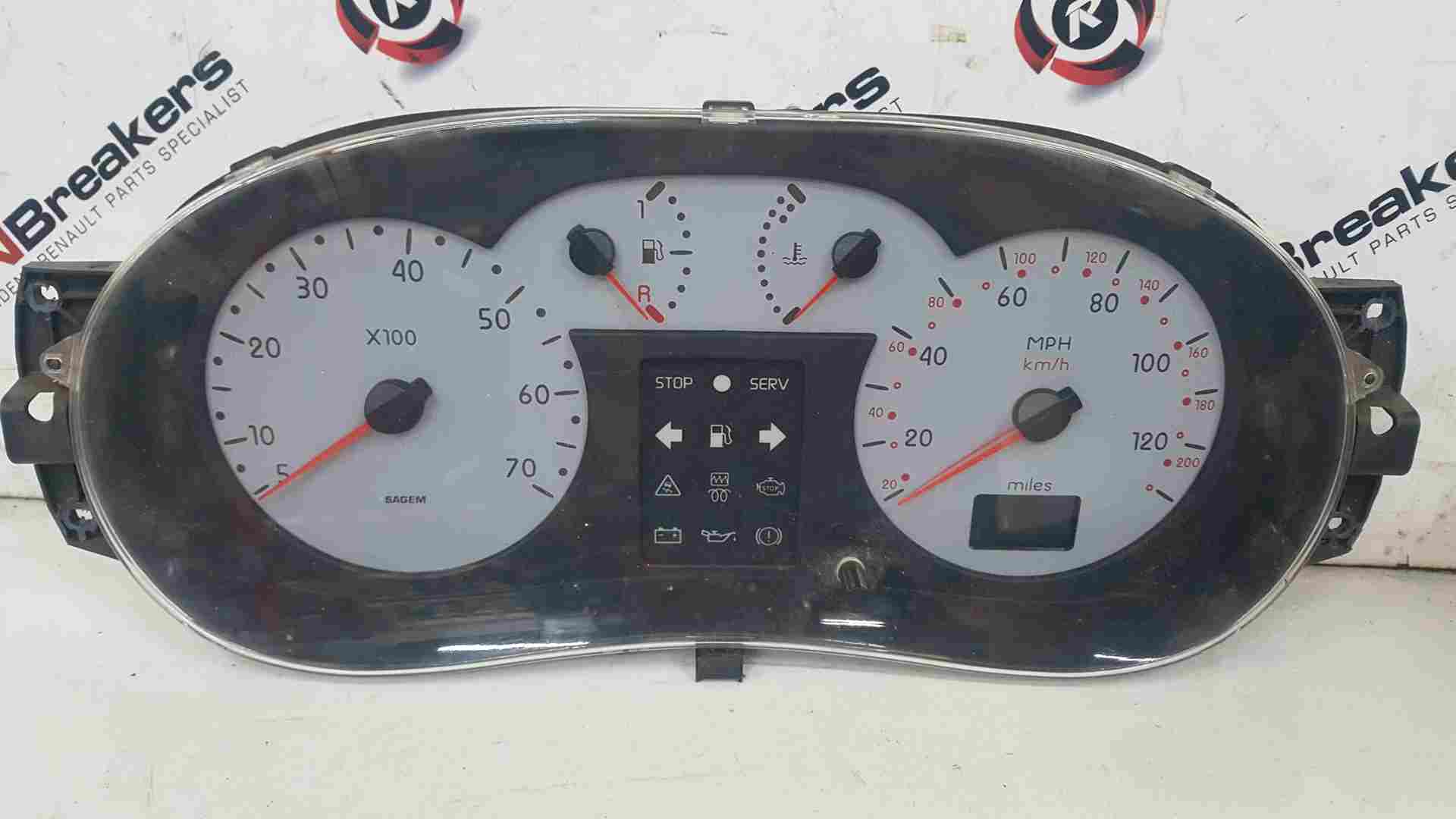 Thumb 2 Renault Kangoo MK1 2003-2007 Instrument Panel Dials Gauges Speedo Clocks 88K