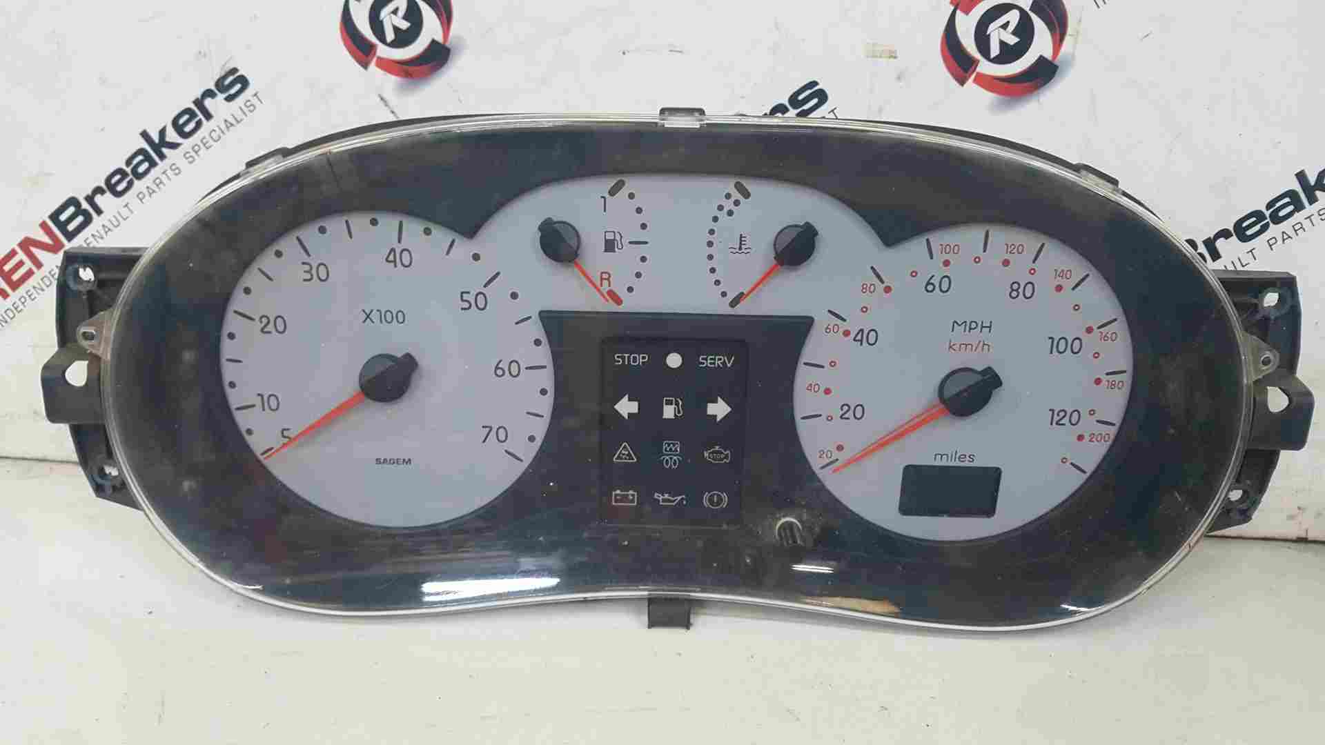 Thumb 8 Renault Kangoo MK1 2003-2007 Instrument Panel Dials Gauges Speedo Clocks 88K
