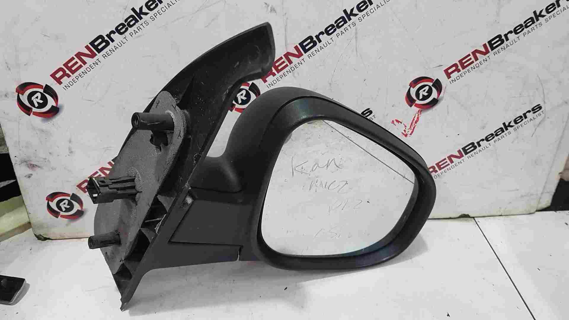 Thumb 3 Renault Kangoo MK2 2013-2017 Drivers Os Wing Mirror Plain Black 