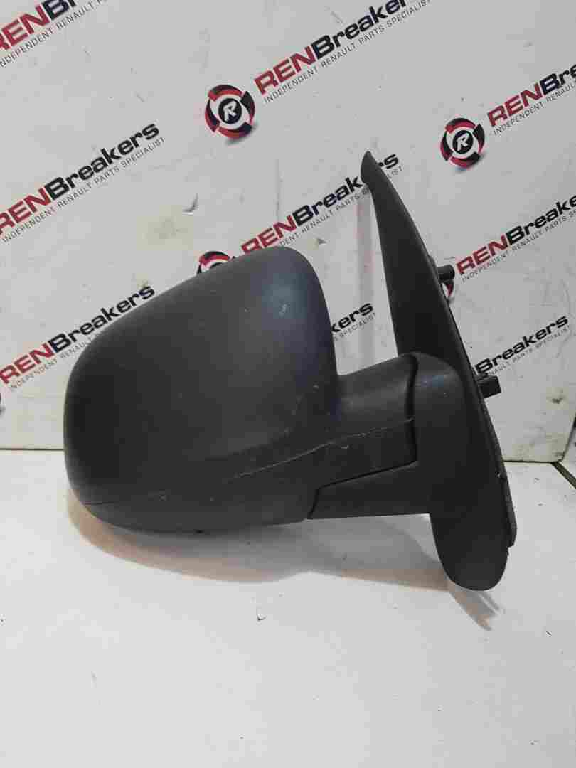 Thumb 8 Renault Kangoo MK2 2013-2017 Drivers Os Wing Mirror Plain Black Electric