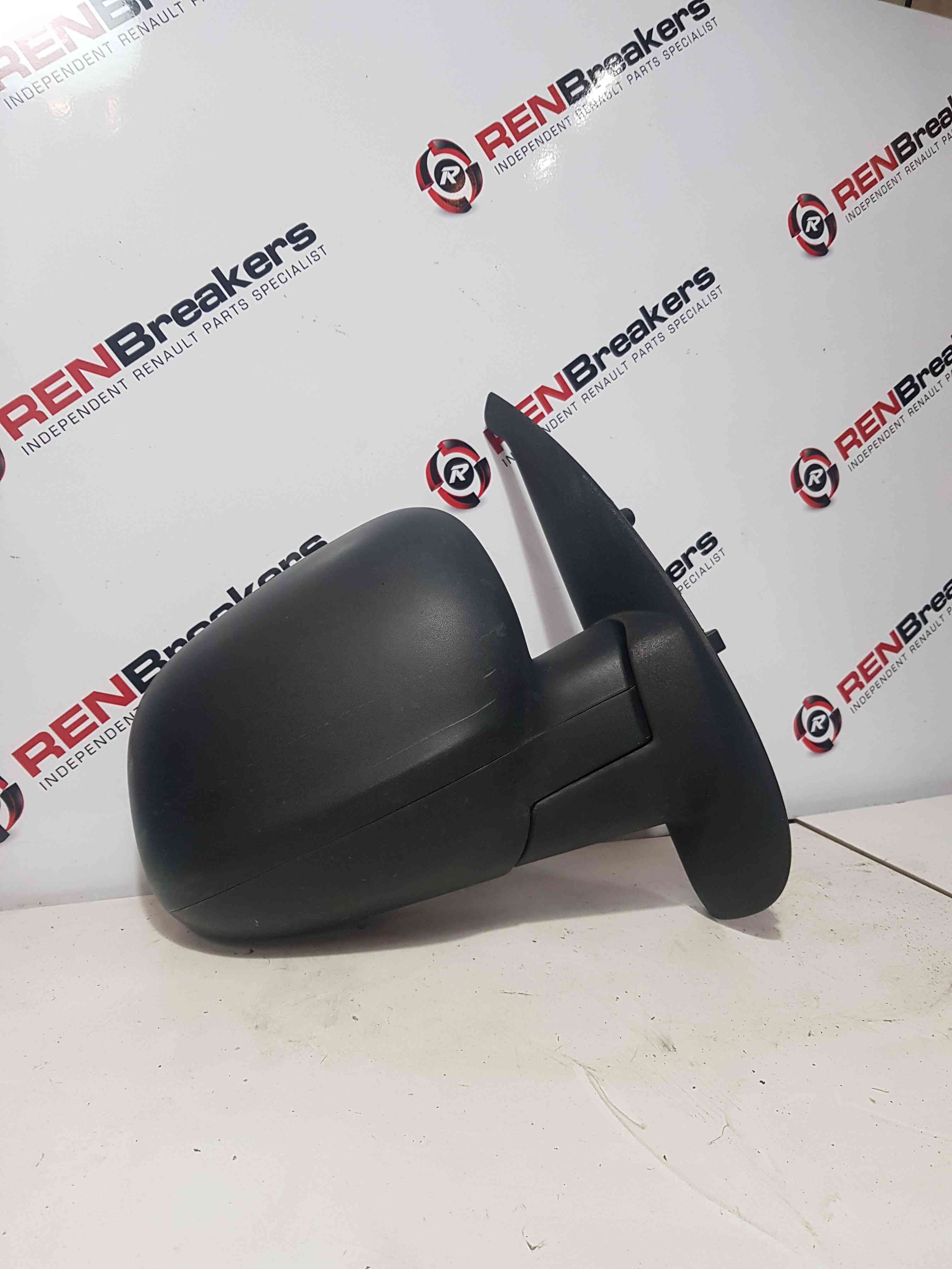 Thumb 3 Renault Kangoo MK2 2013-2017 Drivers Os Wing Mirror Plain Black Electric DAMAGED