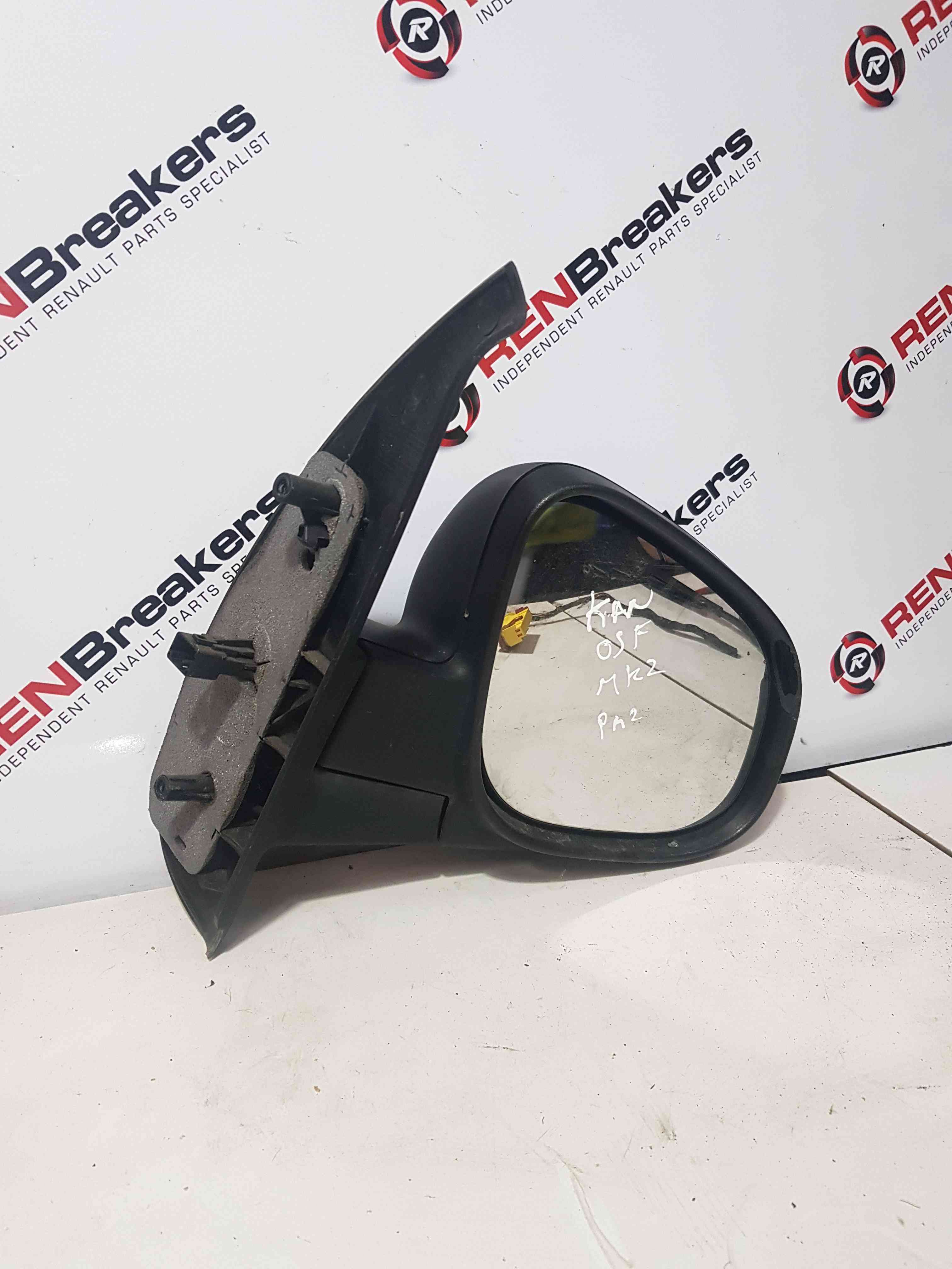 Thumb 5 Renault Kangoo MK2 2013-2017 Drivers Os Wing Mirror Plain Black Electric DAMAGED