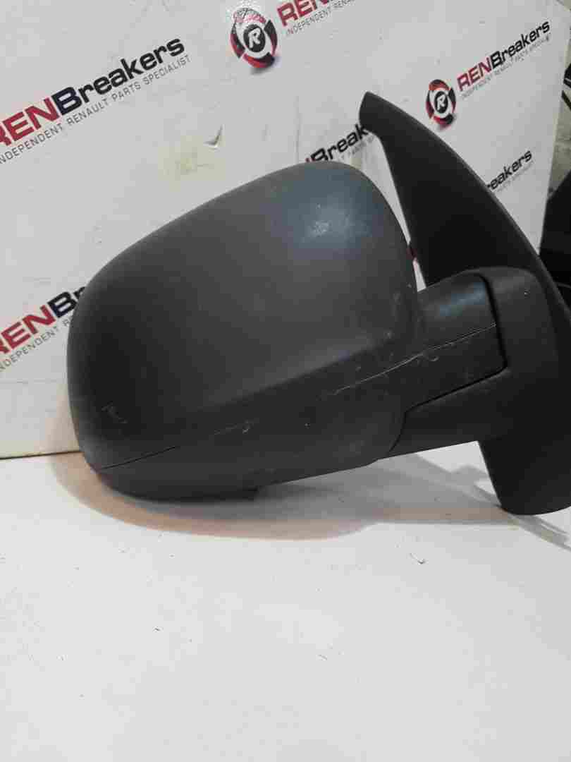 Thumb 3 Renault Kangoo MK2 2013-2017 Drivers Os Wing Mirror Plain Black Electric