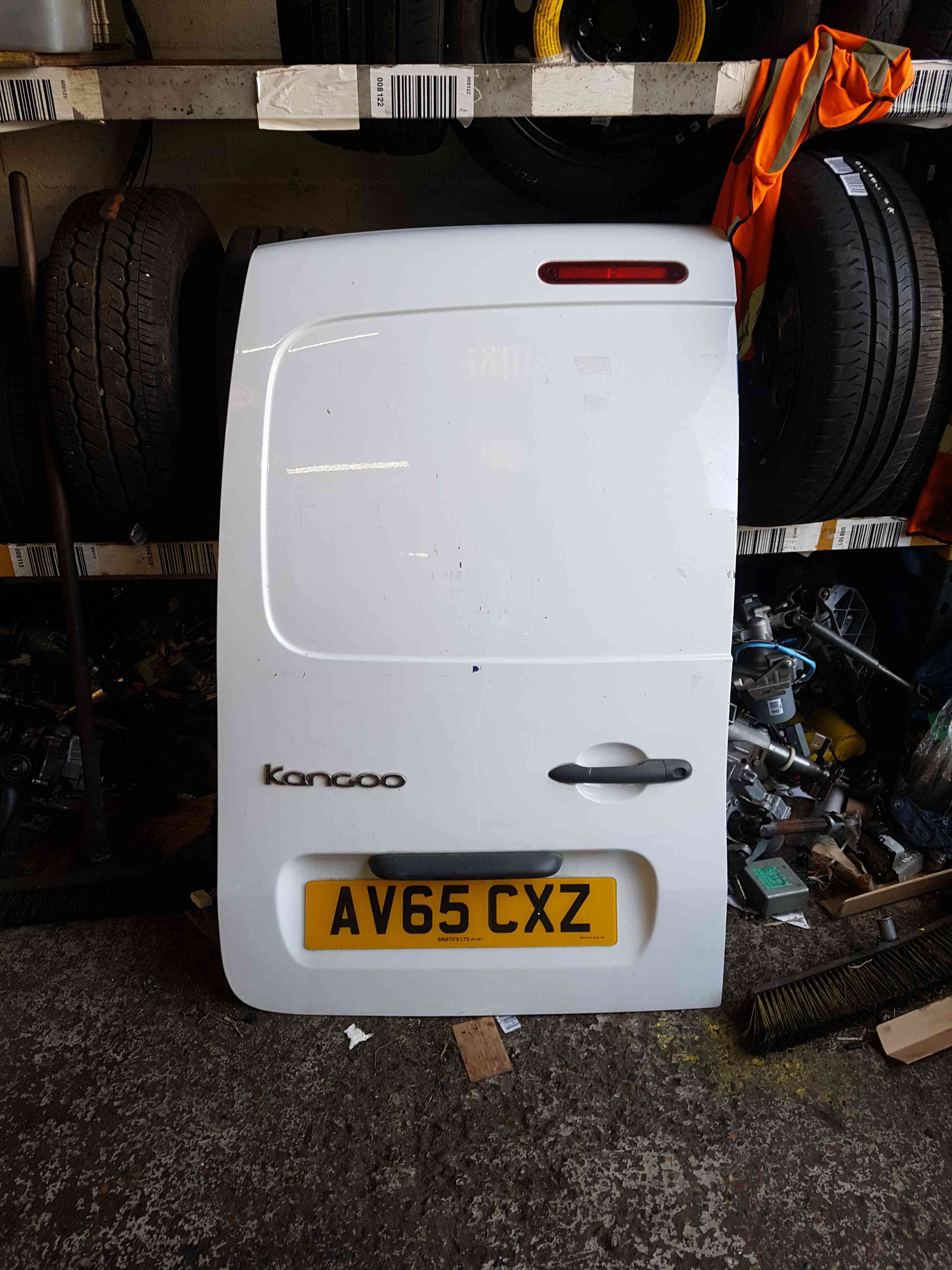Thumb 2 Renault Kangoo MK2 2013-2021 Passenger NSR Barn Oqng QNG Rear Door Mineral White