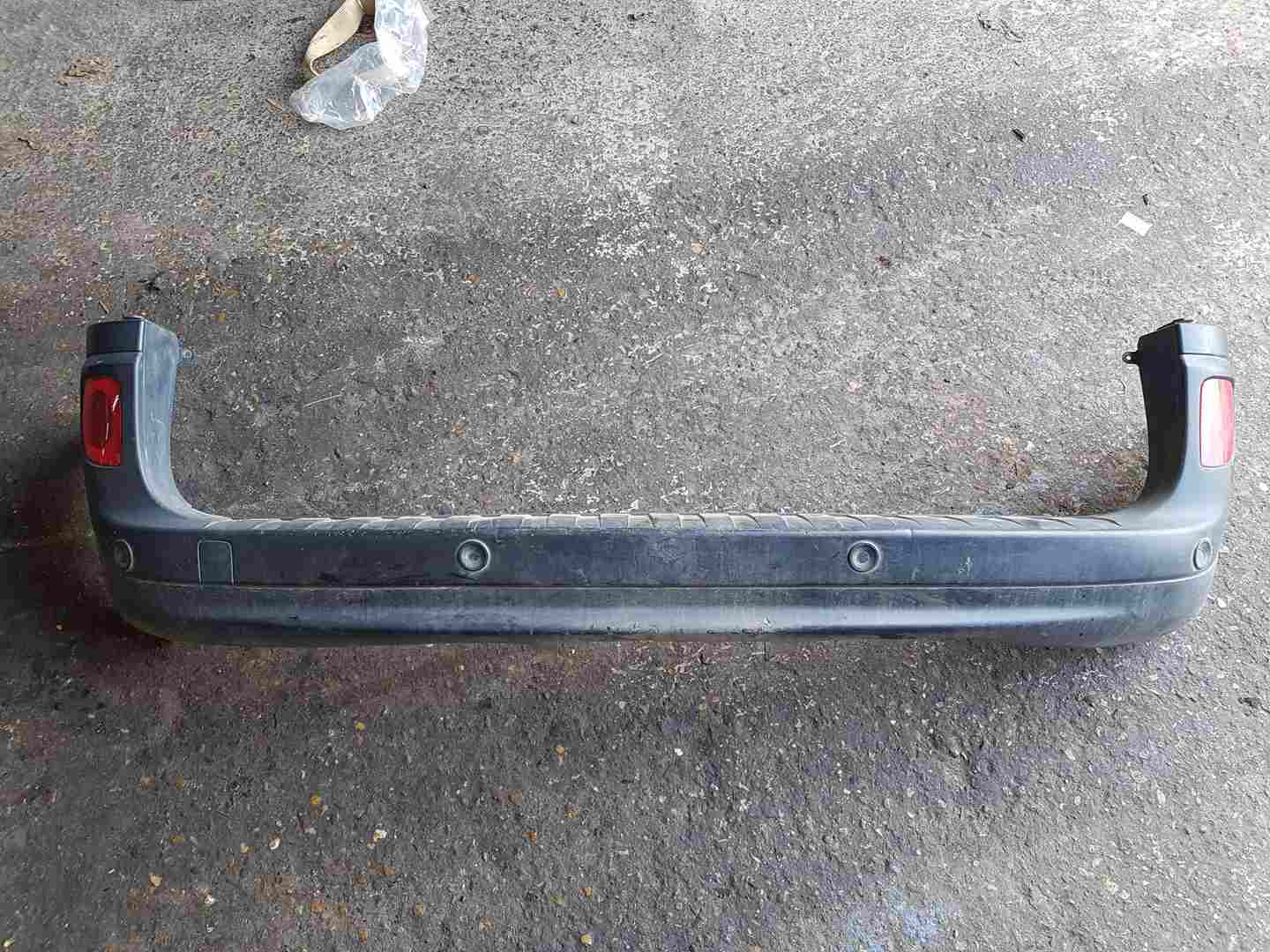 Renault Kangoo MK2 Ph2 2013-2017 Rear Bumper Plain Black