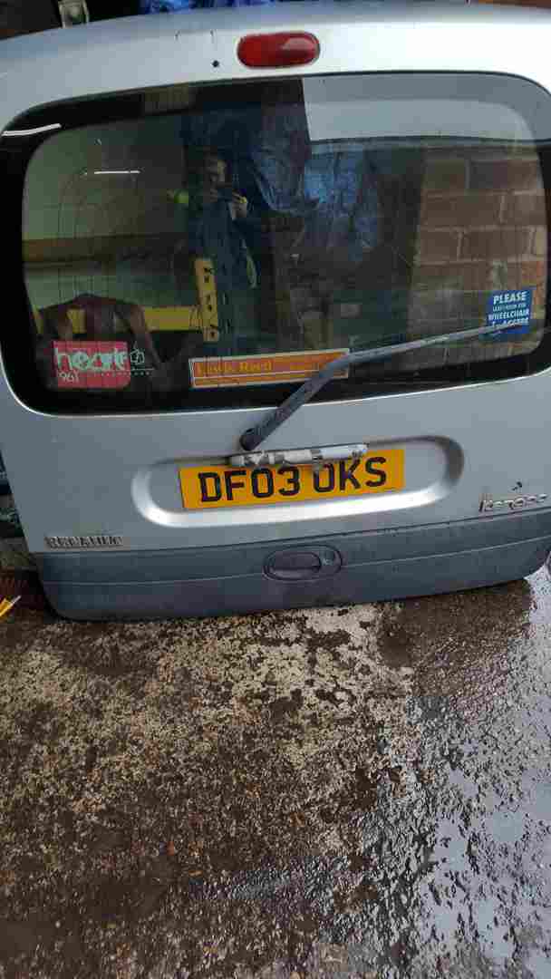 Renault Kangoo MPV 1993-2003 Rear Boot Tailgate Silver Teb64